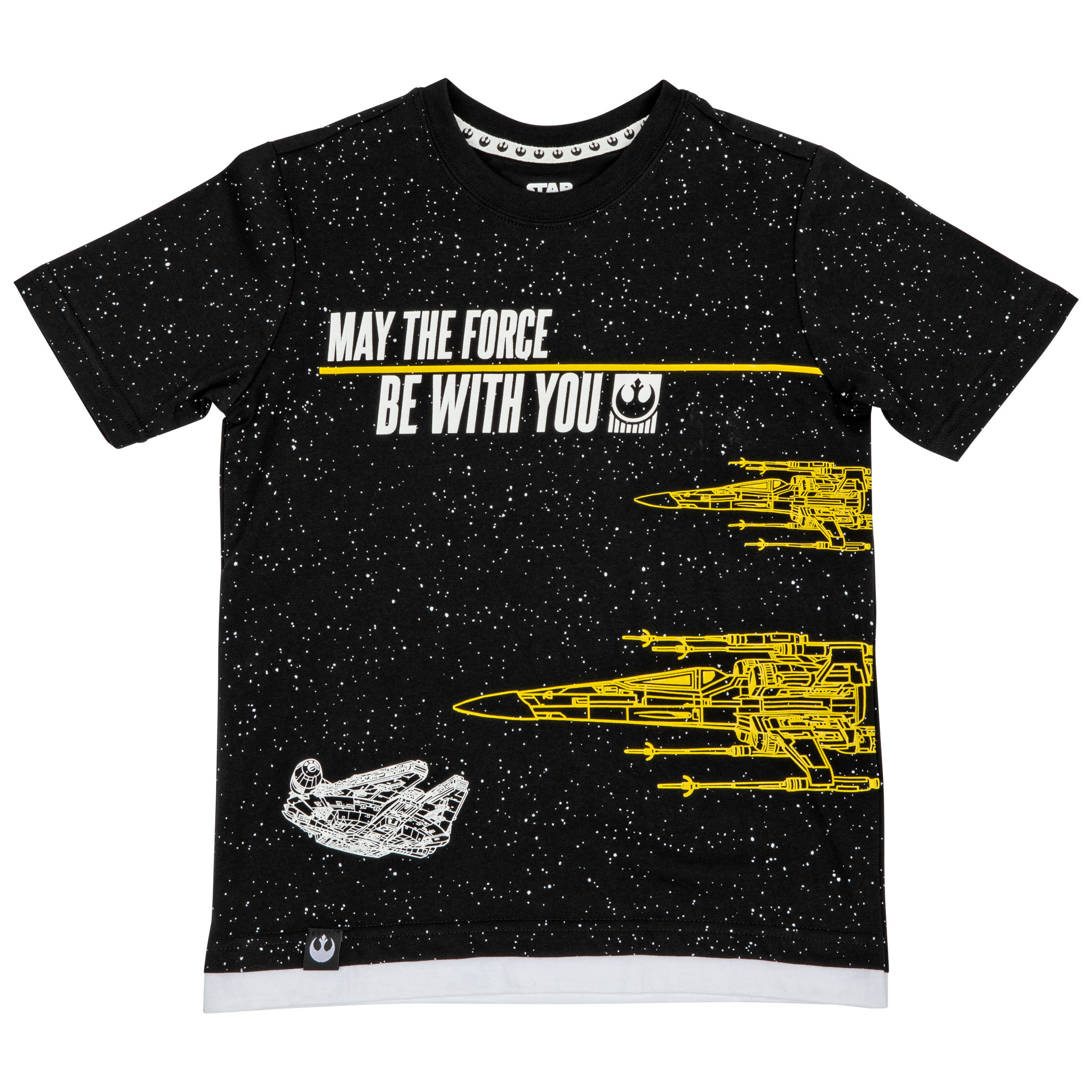 Star Wars May The Force Be With You Youth T-Shirt, Black