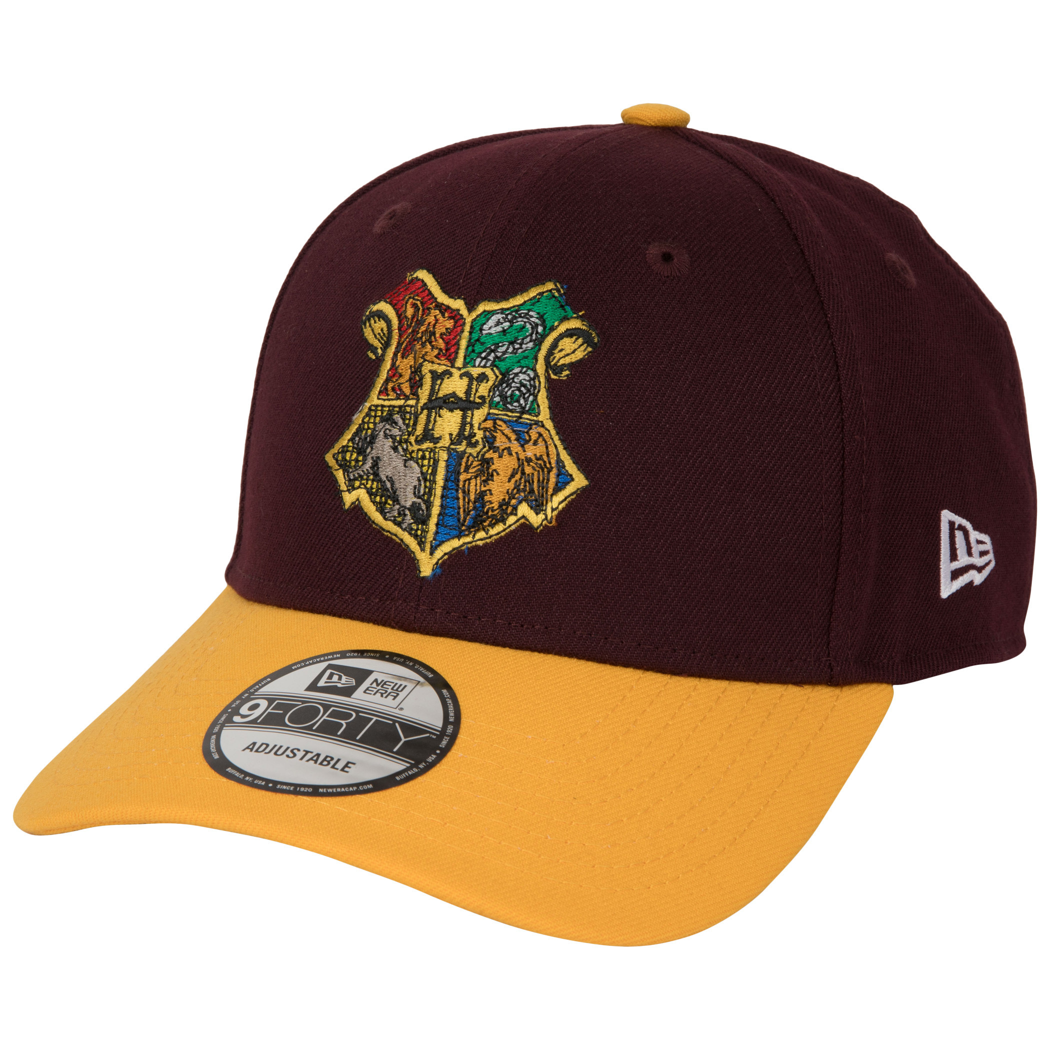 Harry Potter Hogwarts Crest New Era 9Forty Adjustable Hat, Red