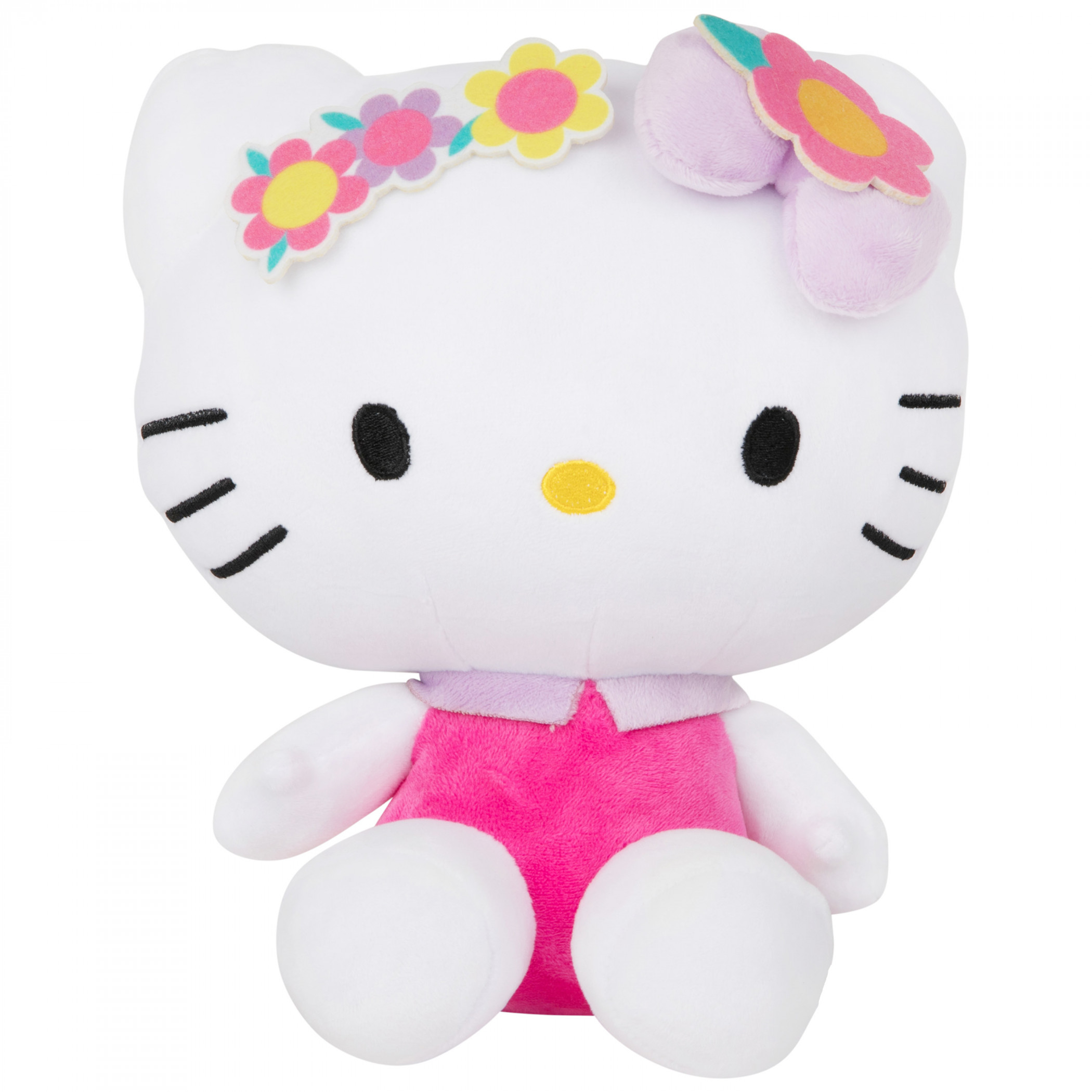 Hello Kitty Flower Crown 8.5' Plush Doll, Multi-Color