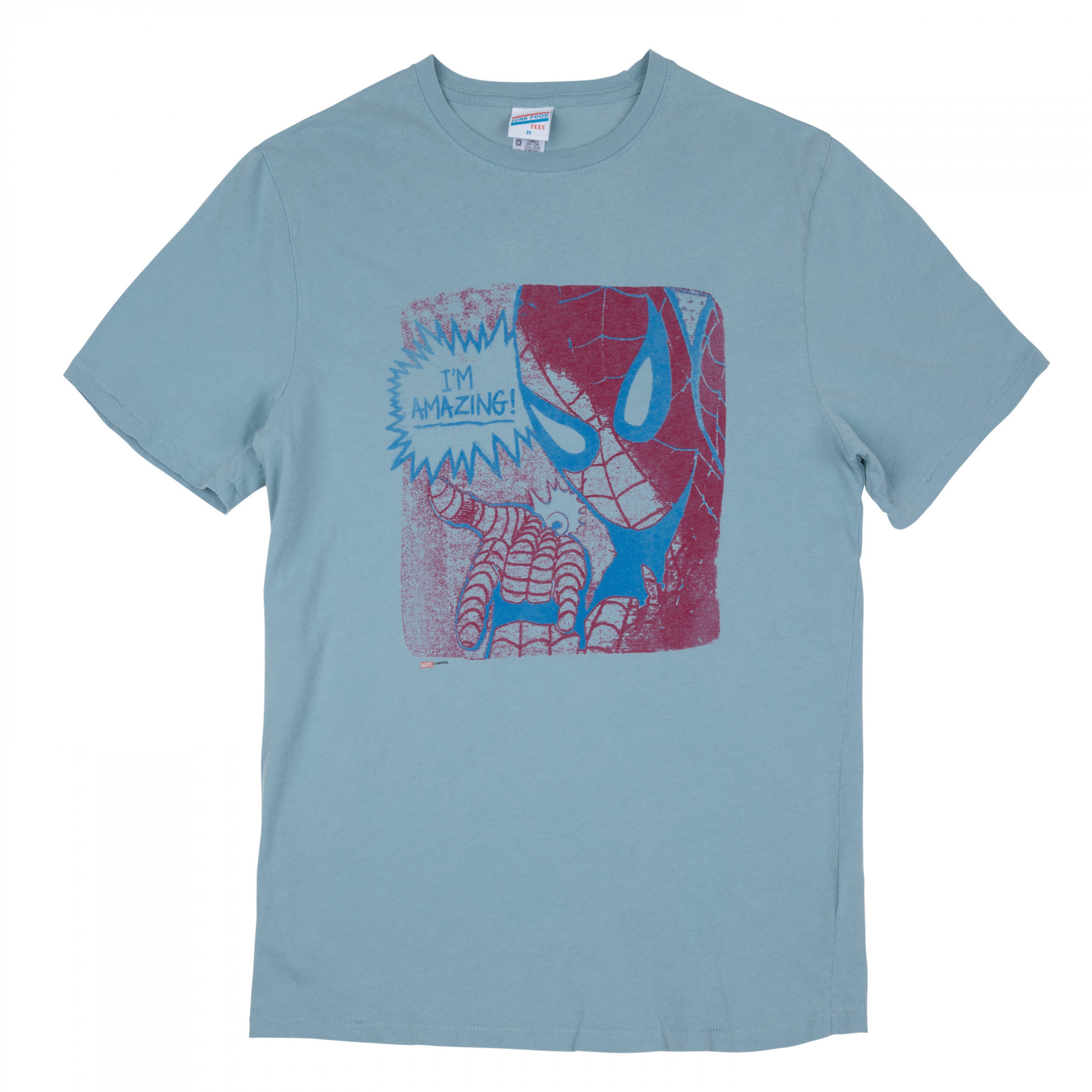 Spider-Man I'm Amazing T-Shirt by Junk Food, Blue