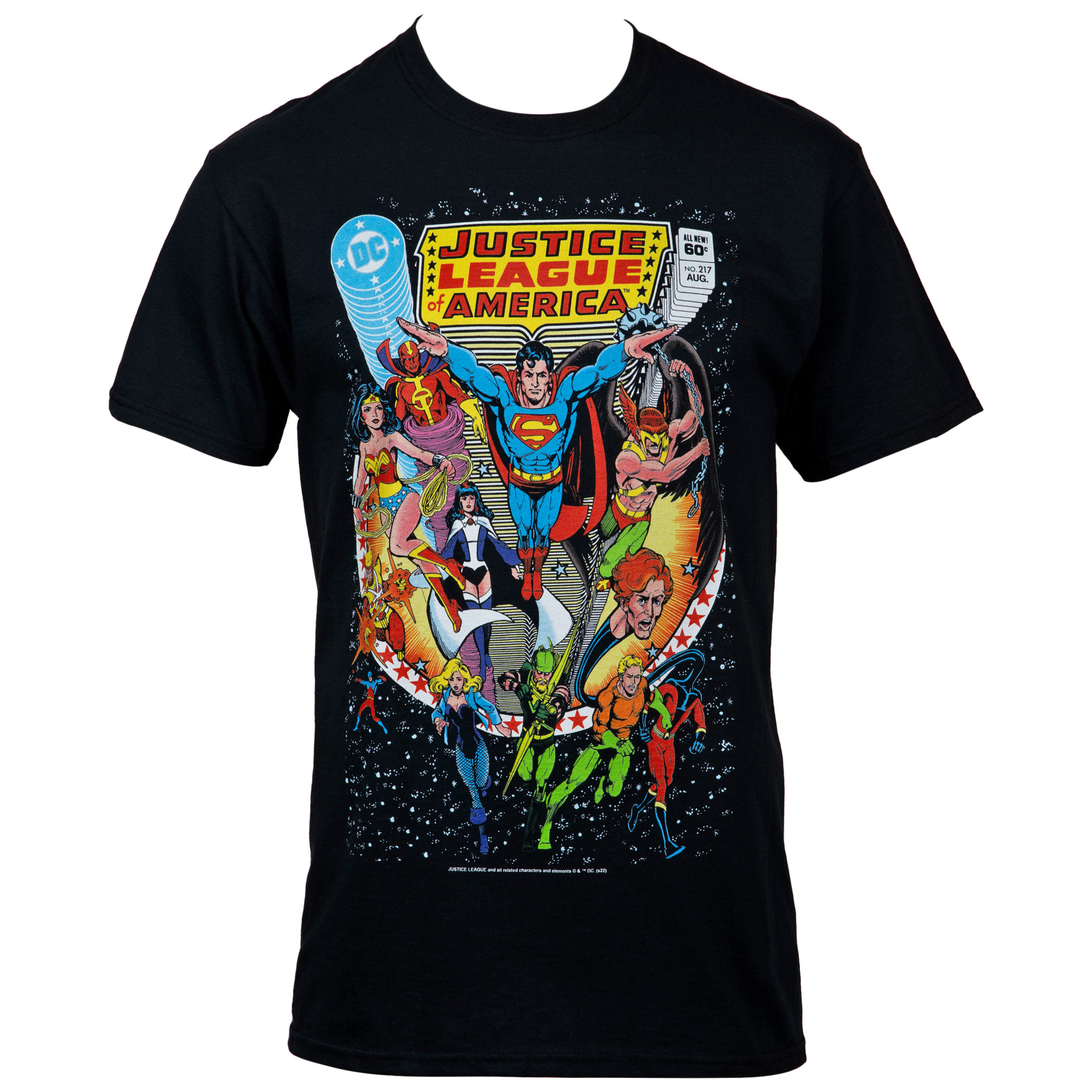 Justice League of America No. 217 Cover T-Shirt, Black