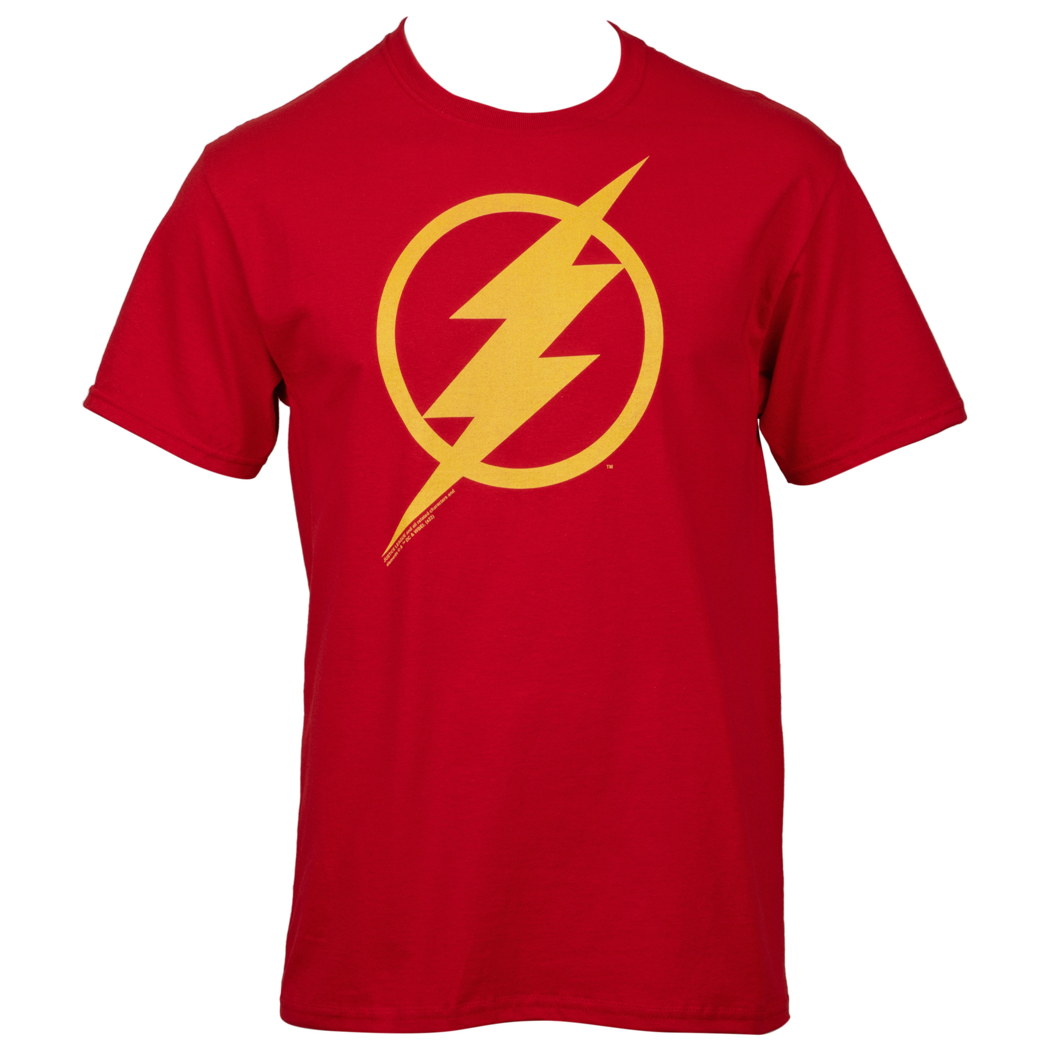 The Flash Justice League Style Logo T-Shirt, Red