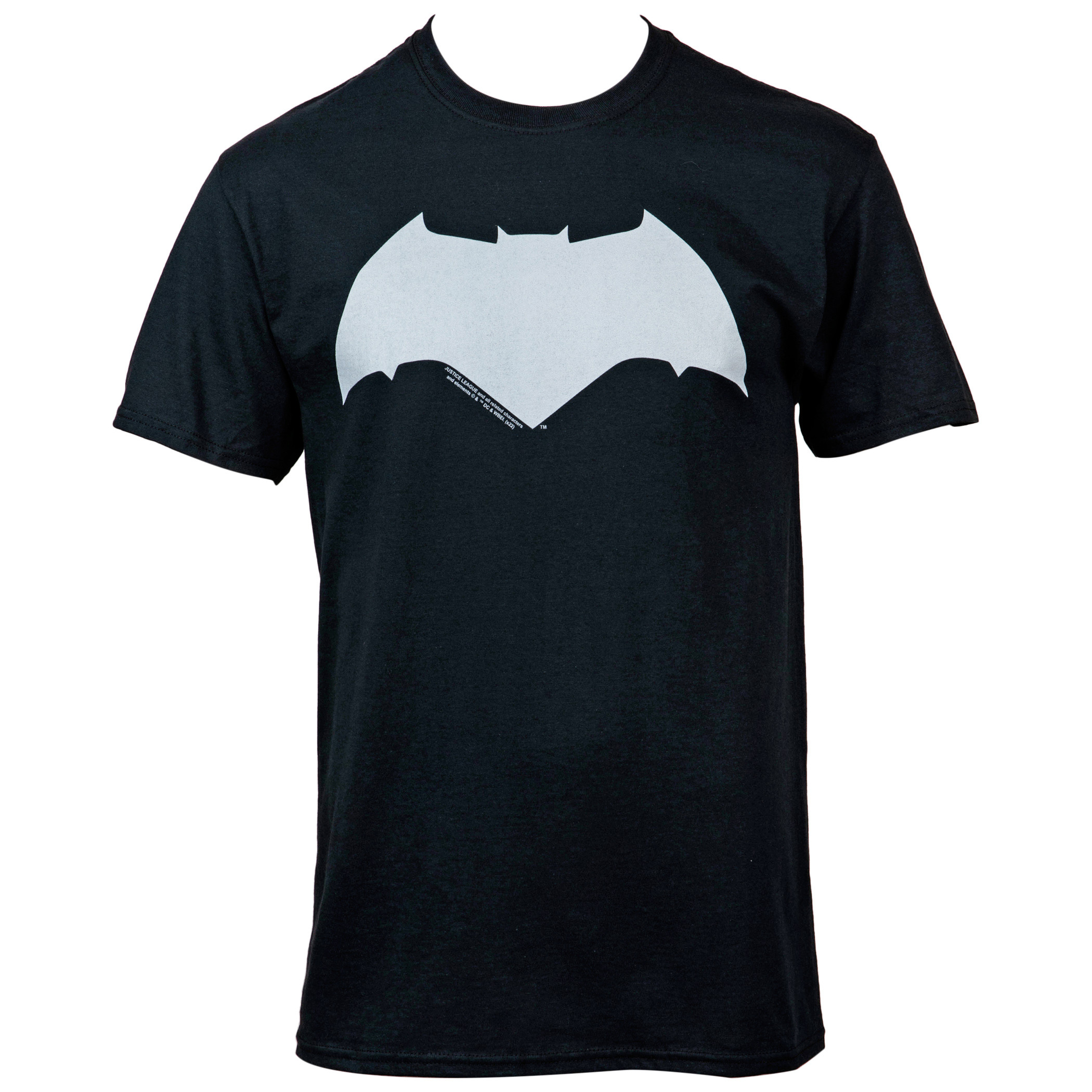Batman V Superman White Classic Logo T-Shirt, Black