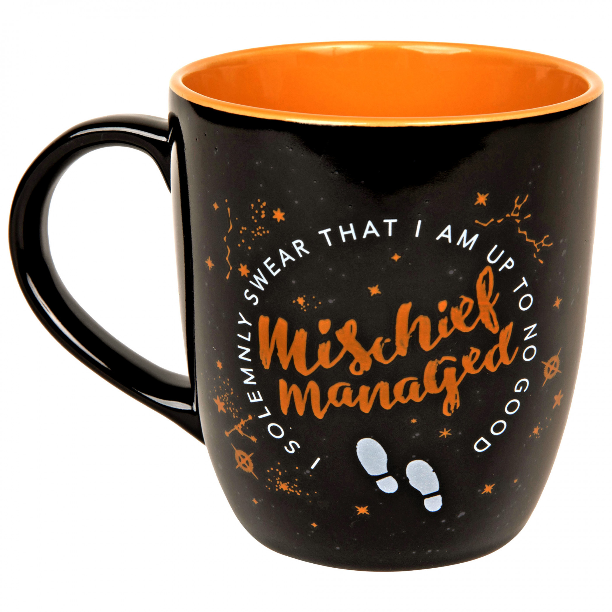 Harry Potter Marauder's Map 18oz Ceramic Mug, Black