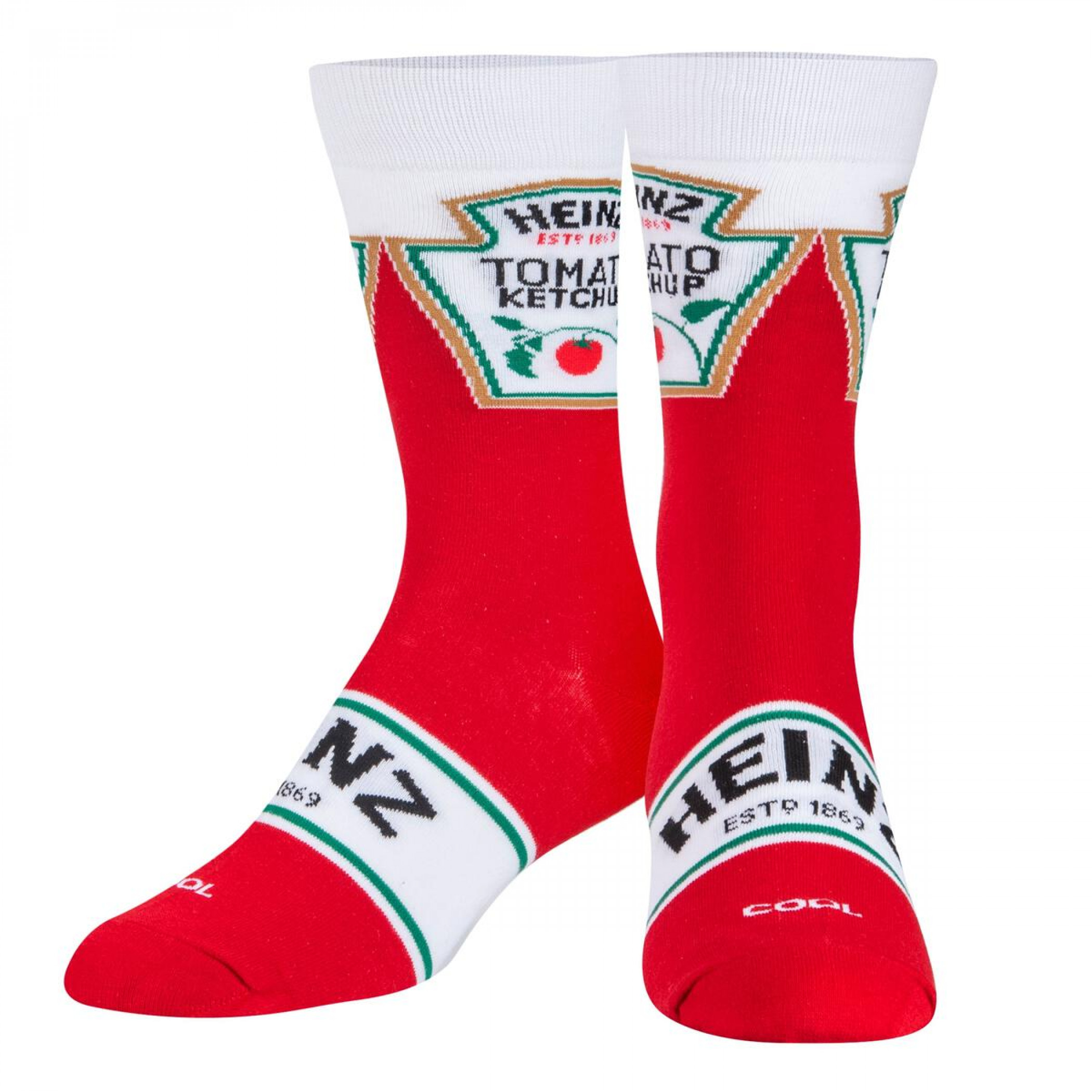 Heinz Ketchup Bottle Design & Label Crew Socks