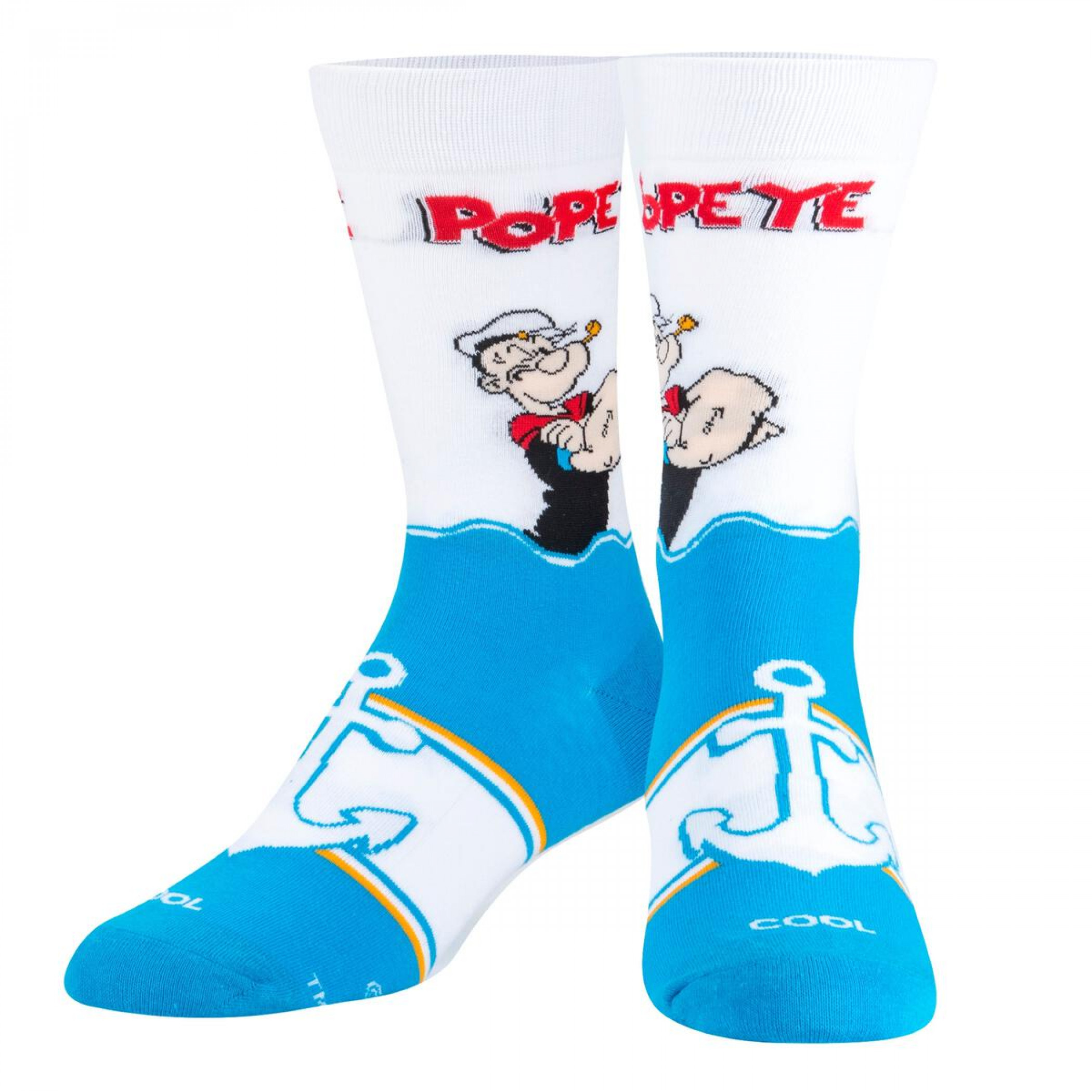 Popeye the Sailor Out at Sea Crew Socks