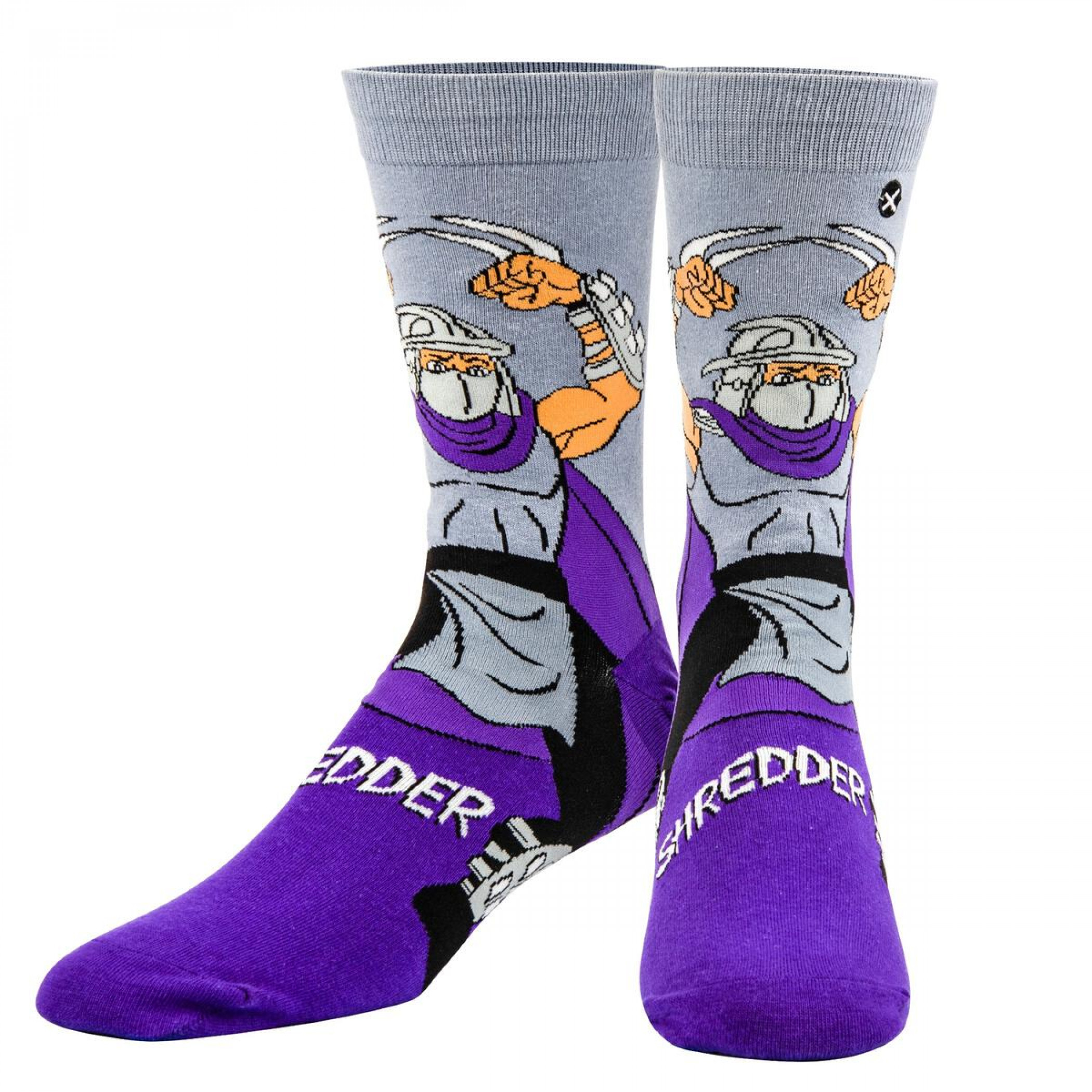 Teenage Mutant Ninja Turtles Master Shredder Character Crew Socks, Multi-Color
