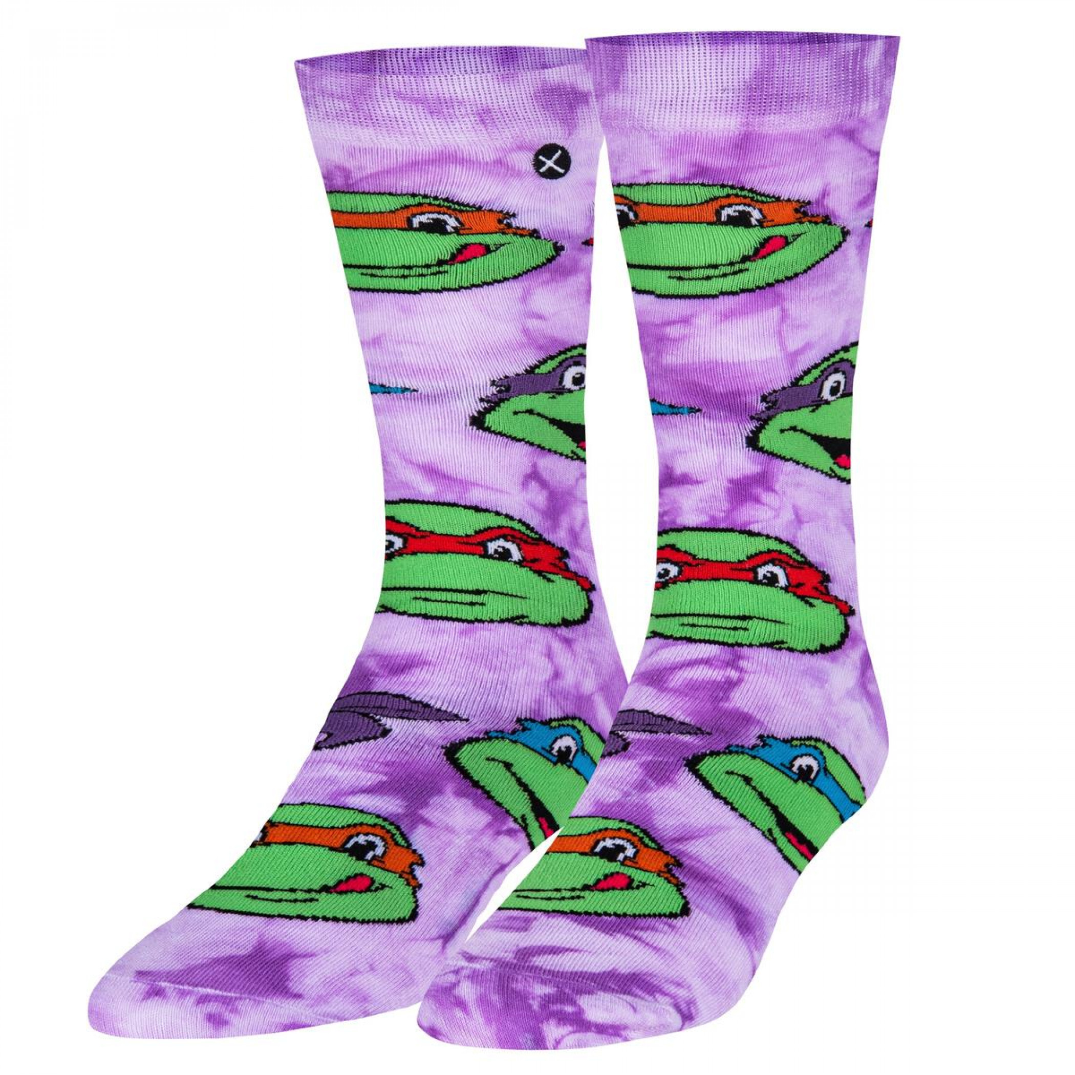 Teenage Mutant Ninja Turtles Group Tie-Dye Socks, Purple
