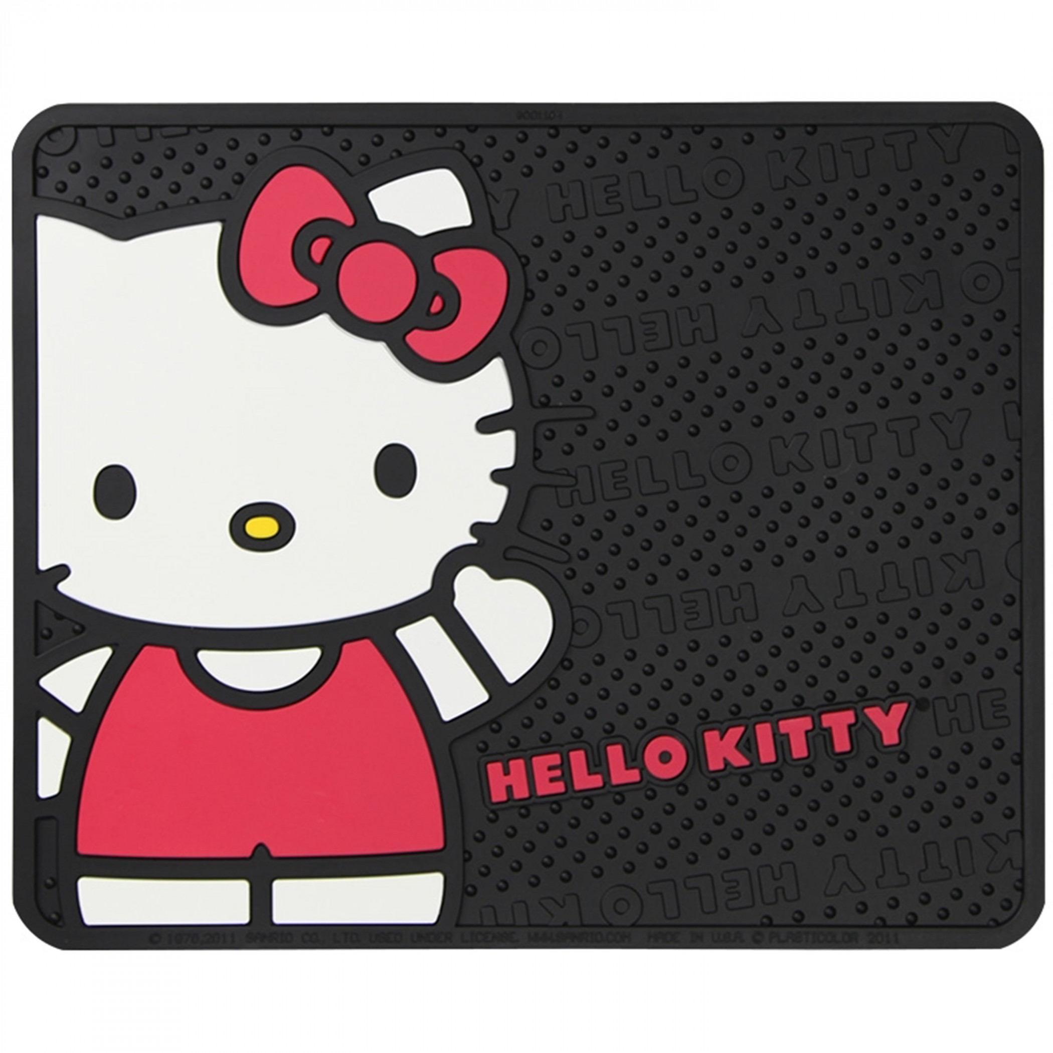 Hello Kitty Waving Hi Sanrio Utility Mat, Black