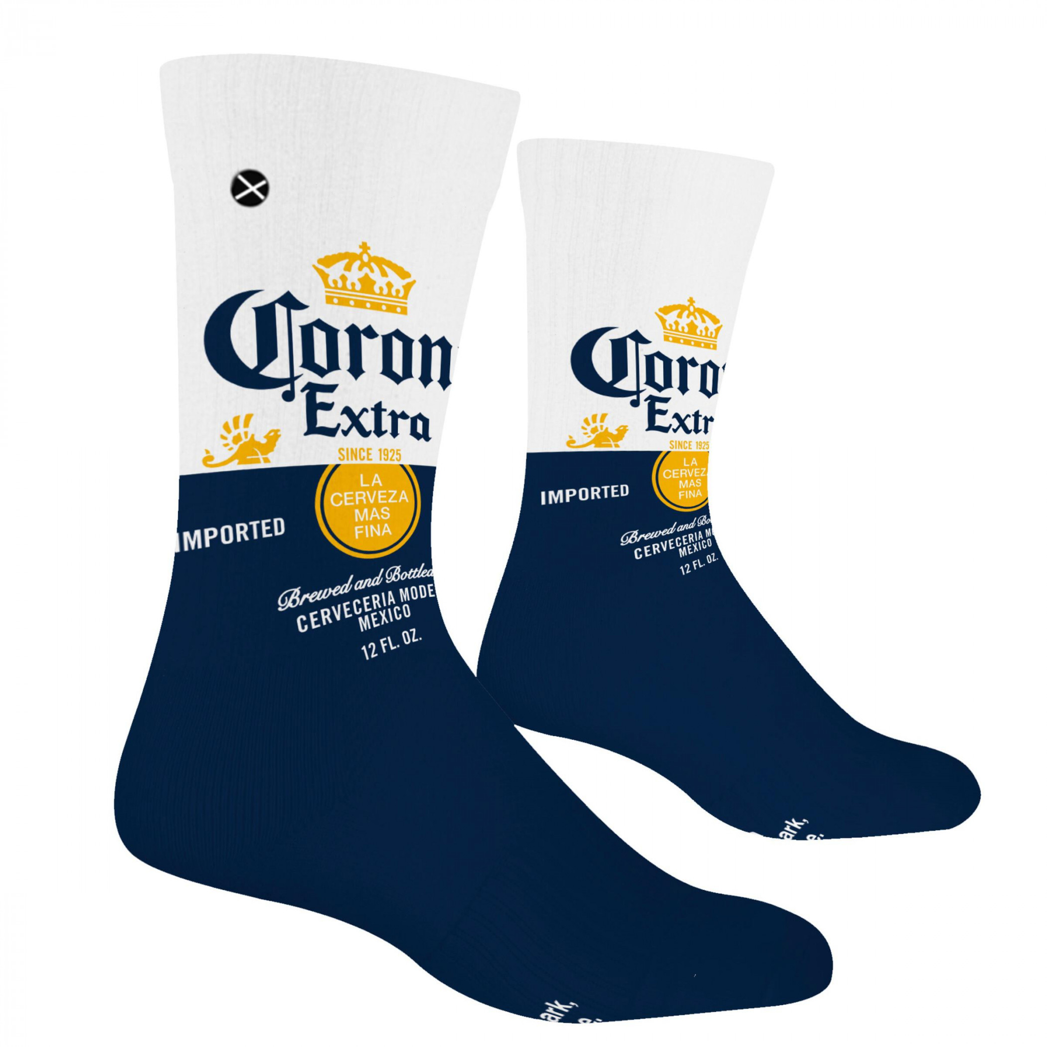Corona Extra Bottle Label Crew Socks - image 2
