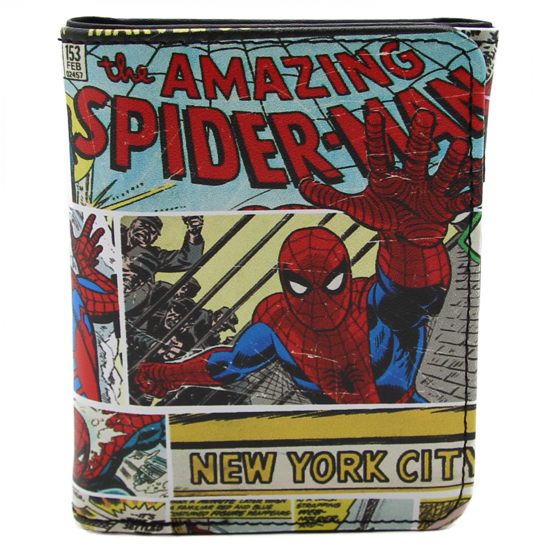 The Amazing Spider-Man in New York City Trifold Wallet, Multi-Color