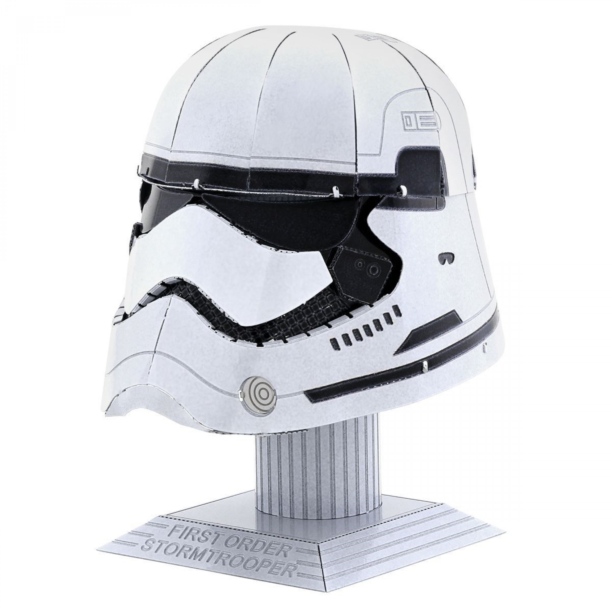 Star Wars First Order Stormtrooper Helmet Metal Earth 3D Model Kit, White