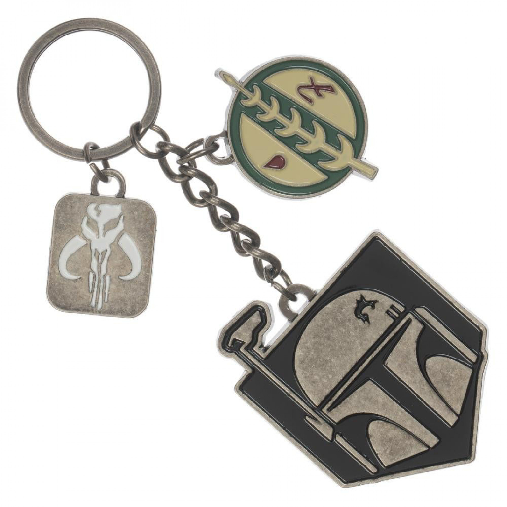 Star Wars Boba Fett Bounty Hunter Multi-Charm Keychain, Multi-Color