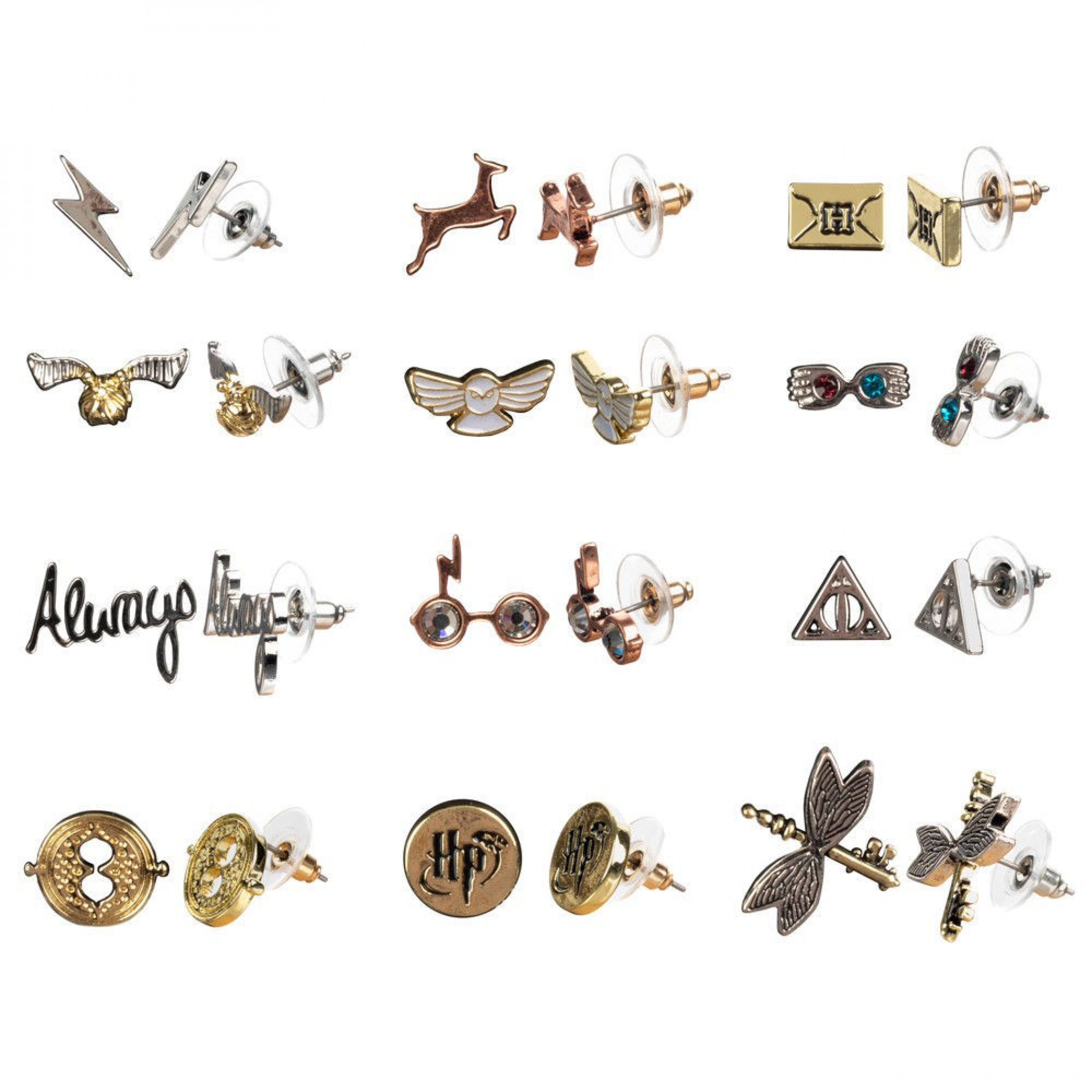 Harry Potter 12-Pack Variety Earring Set, Multi-Color
