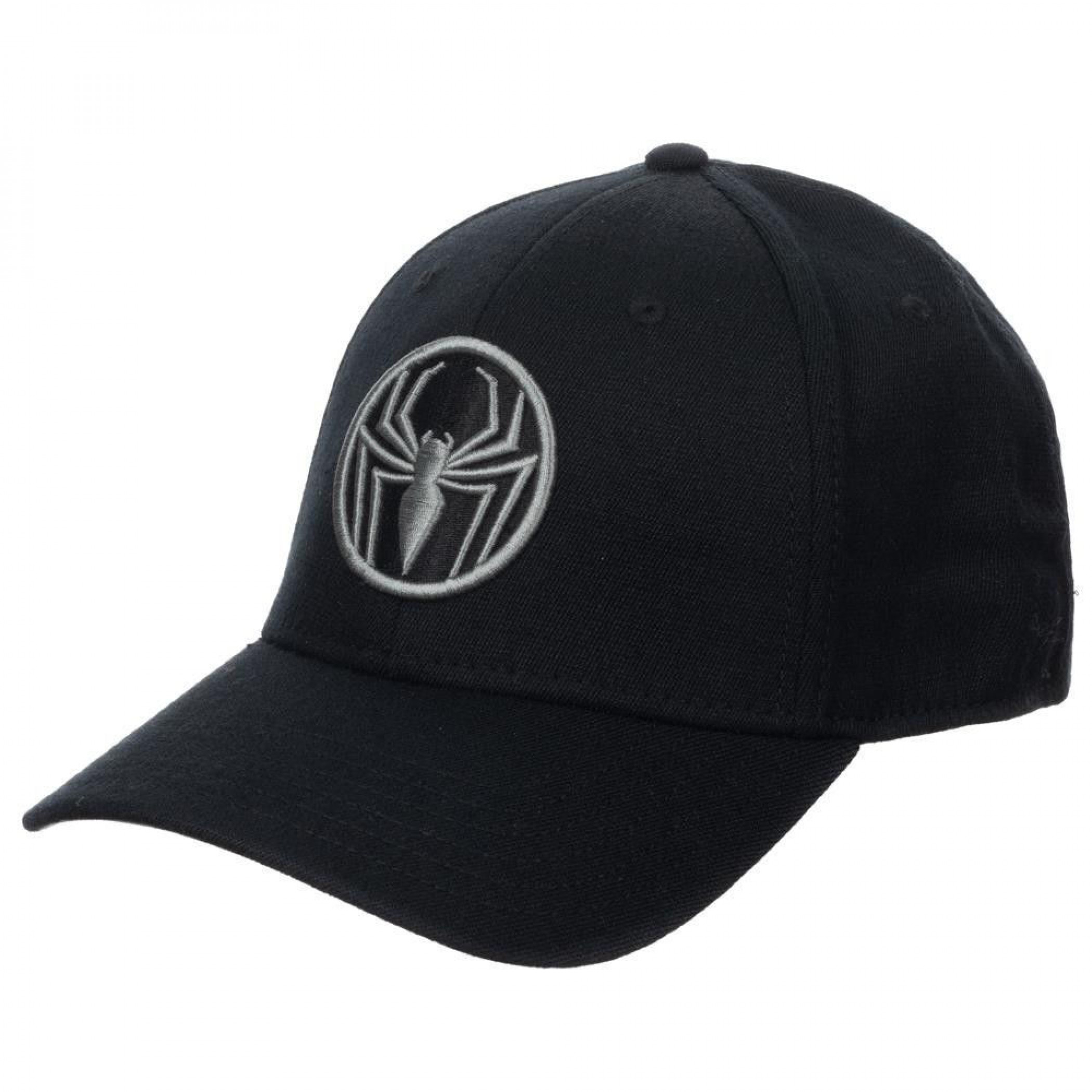 Spider-Man Embroidered Symbol Flex Fit Hat, Black