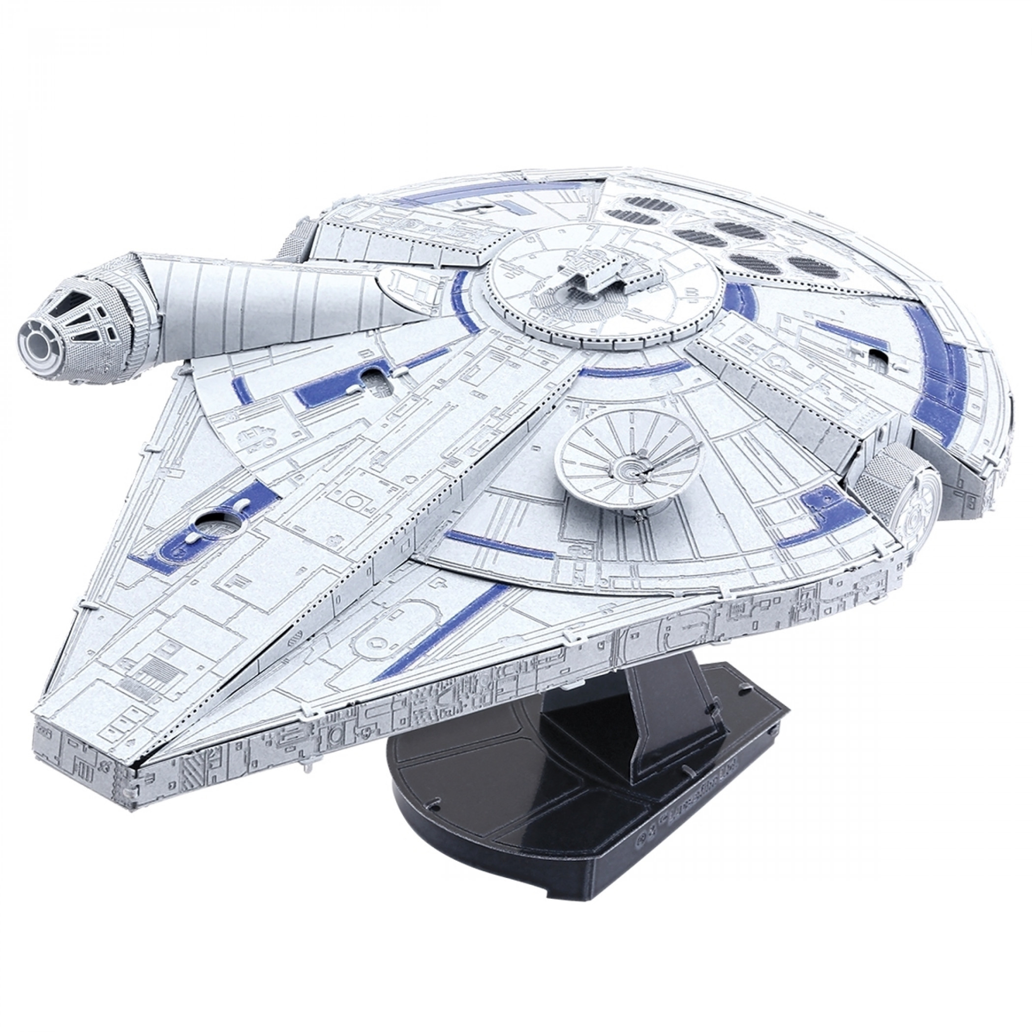 Star Wars Lando's Millennium Falcon Premium Metal Earth Model Kit, Silver