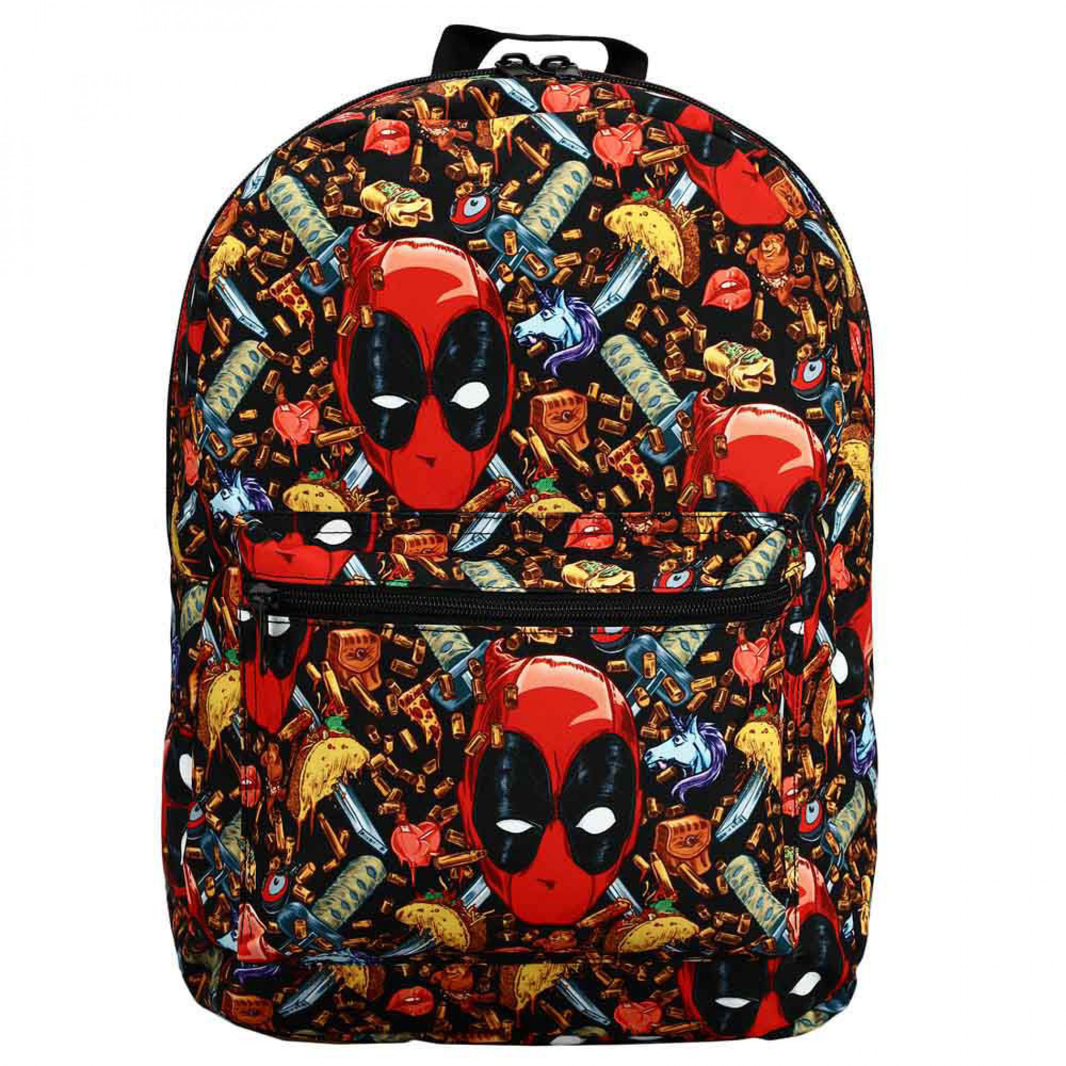 Deadpool Tacos and Katanas 15'' Laptop Backpack, Multi-Color