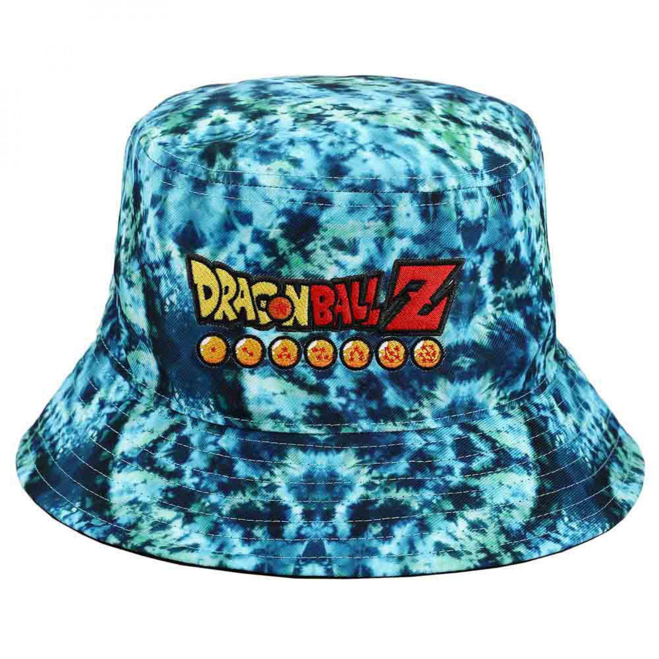 Dragon Ball Z Tie Dye Embroidered Bucket Hat, Multi-Color
