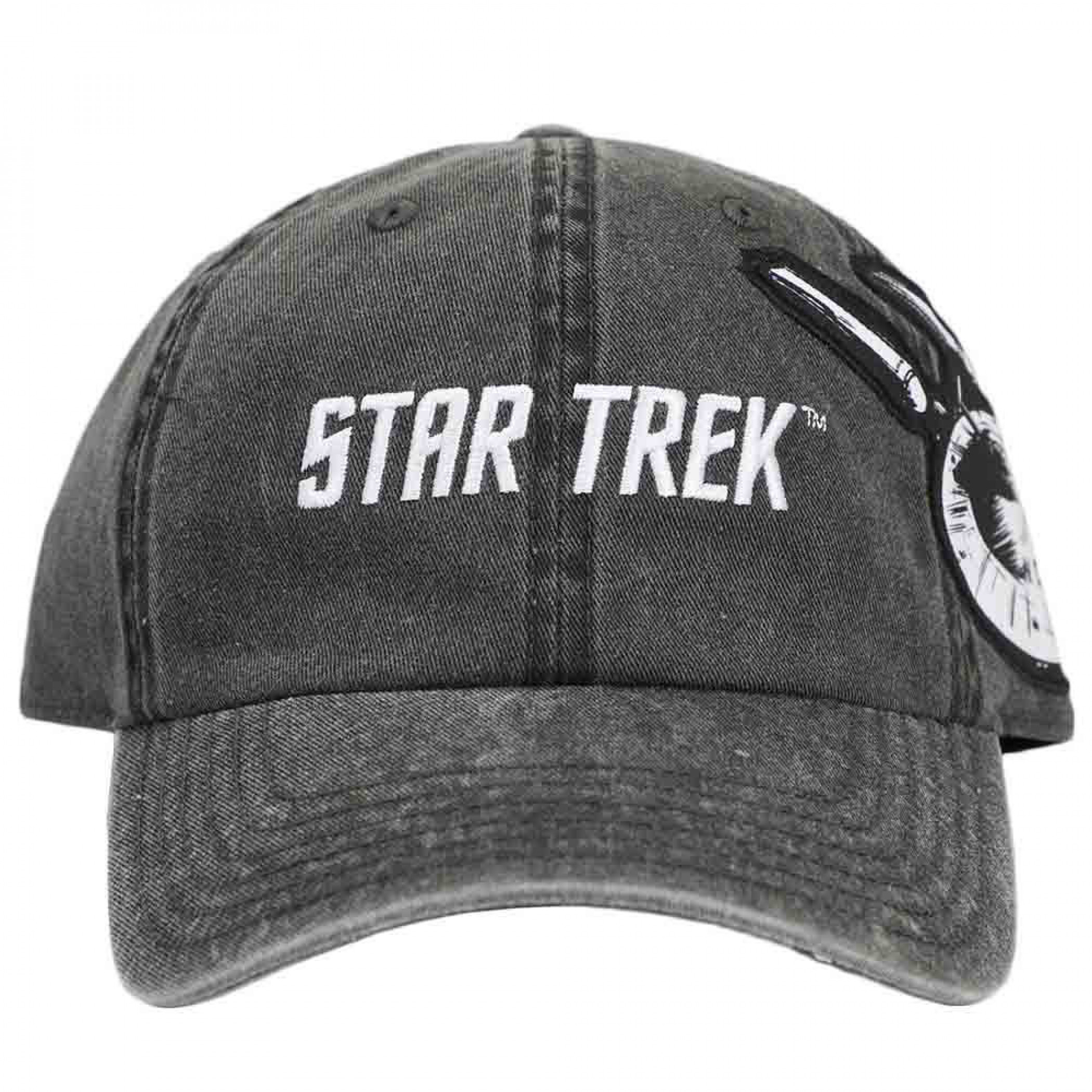 Star Trek USS Enterprise Spock and Captain J. T. Kirk  Adjustable Hat, Grey