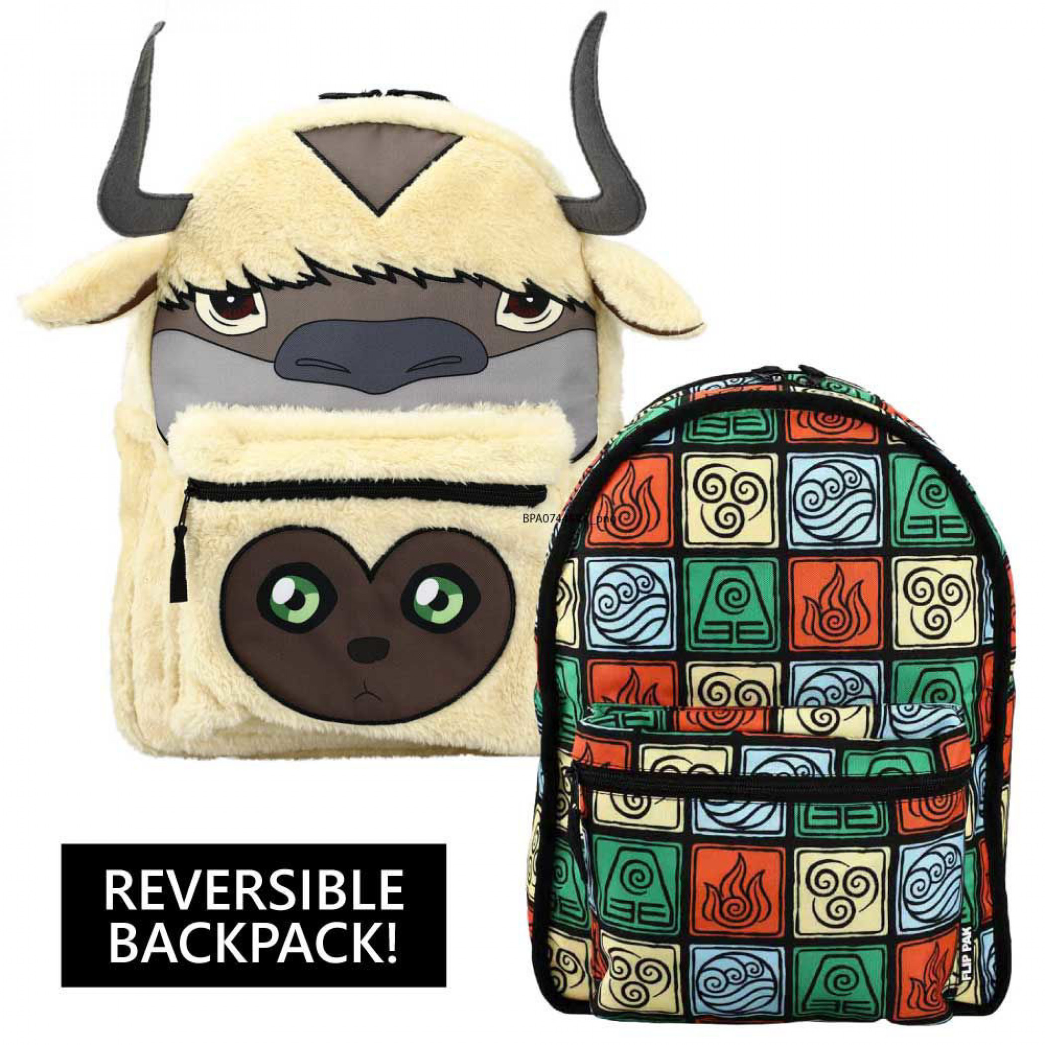 Avatar: the Last Airbender Appa & 4 Nations Reversible 3D Mini Backpack, Multi-Color