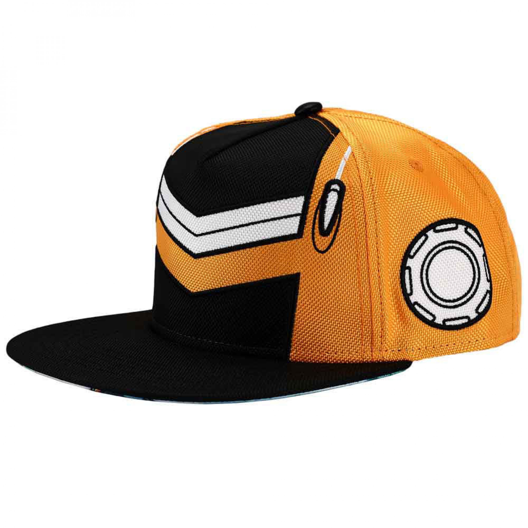 Dragon Ball Z Saiyaman Ballistic Nylon Cosplay Flat Bill Snapback Hat, Orange