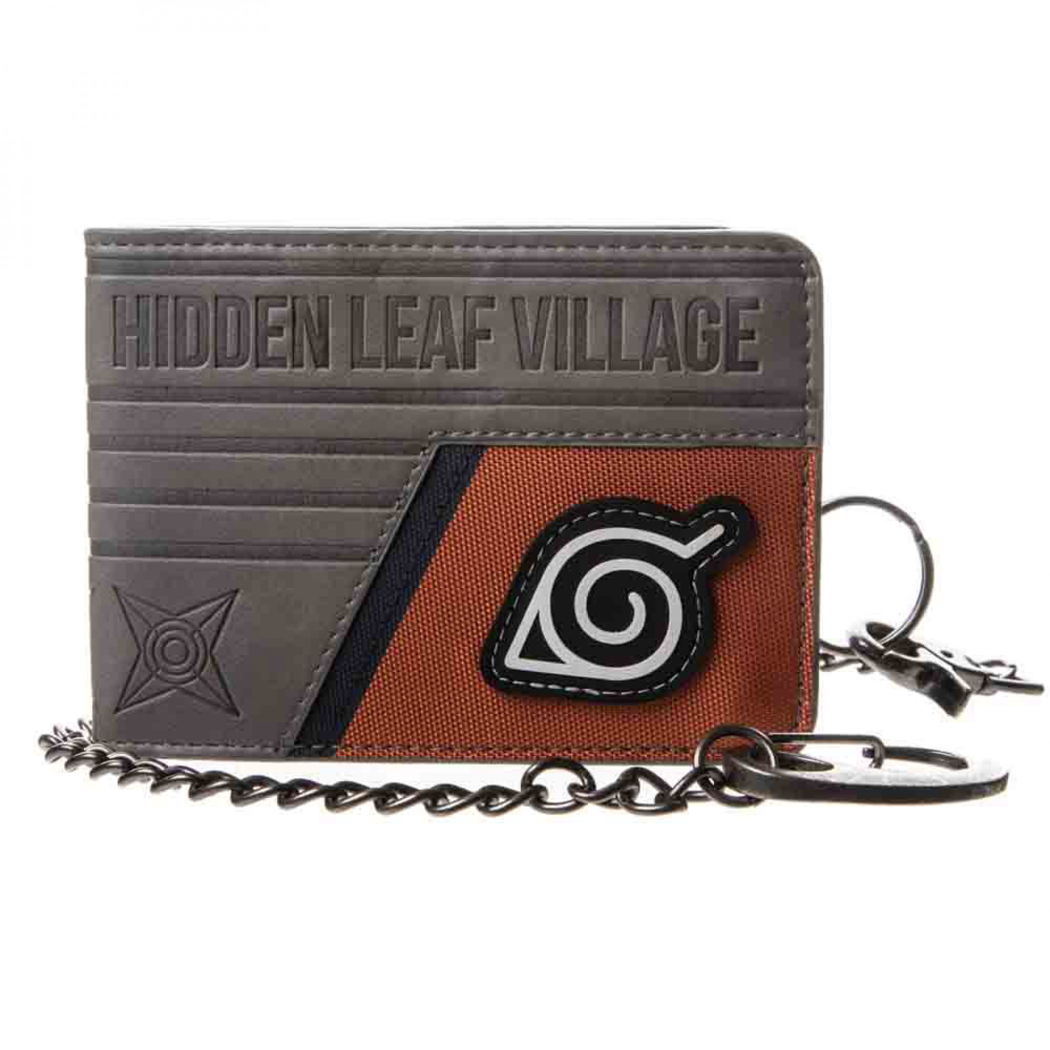 Naruto Shippuden Konohagakure Hidden Leaf Village Chain Wallet, Brown