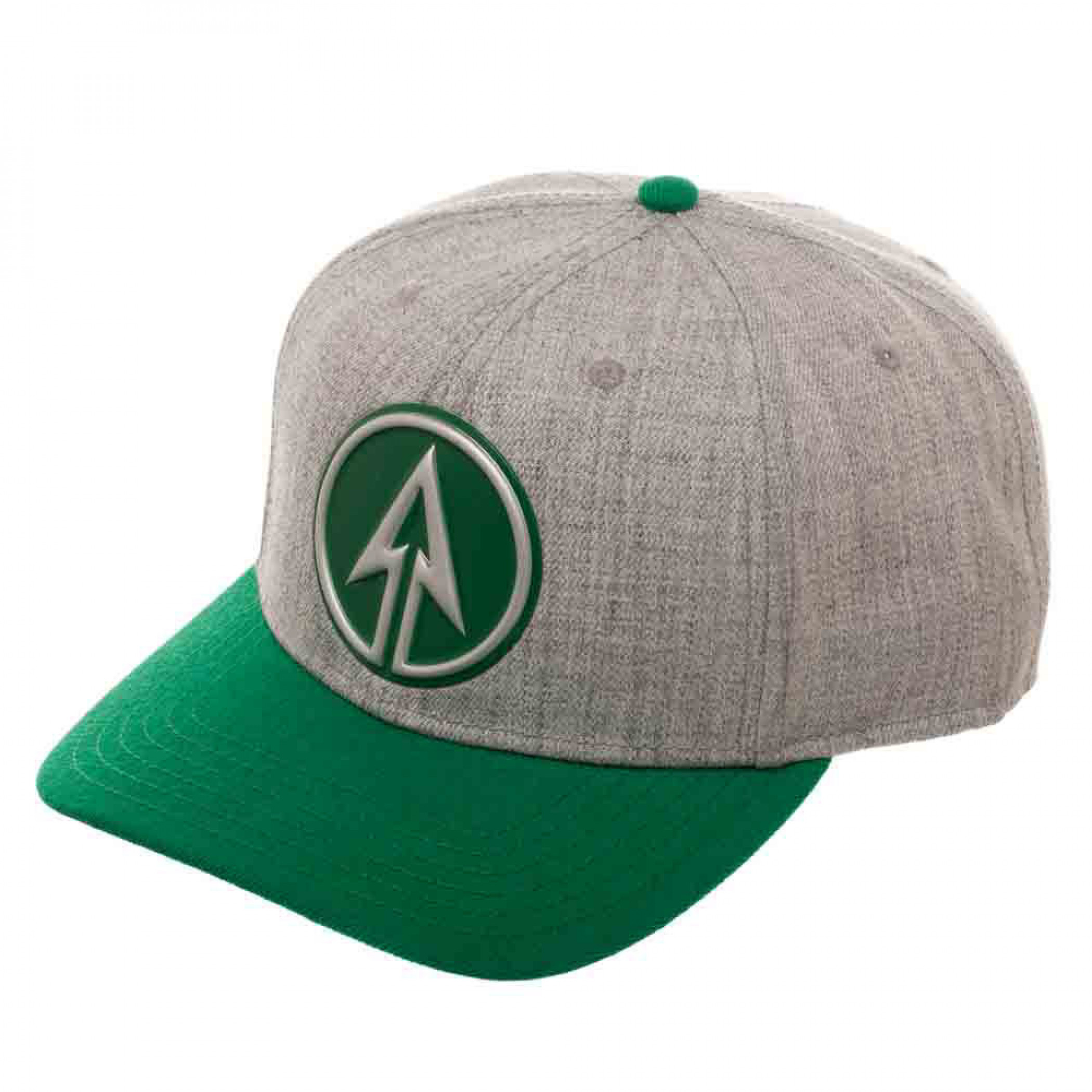 DC Comics Green Arrow Chrome Weld Pre-Curved Bill Snapback Hat, Green