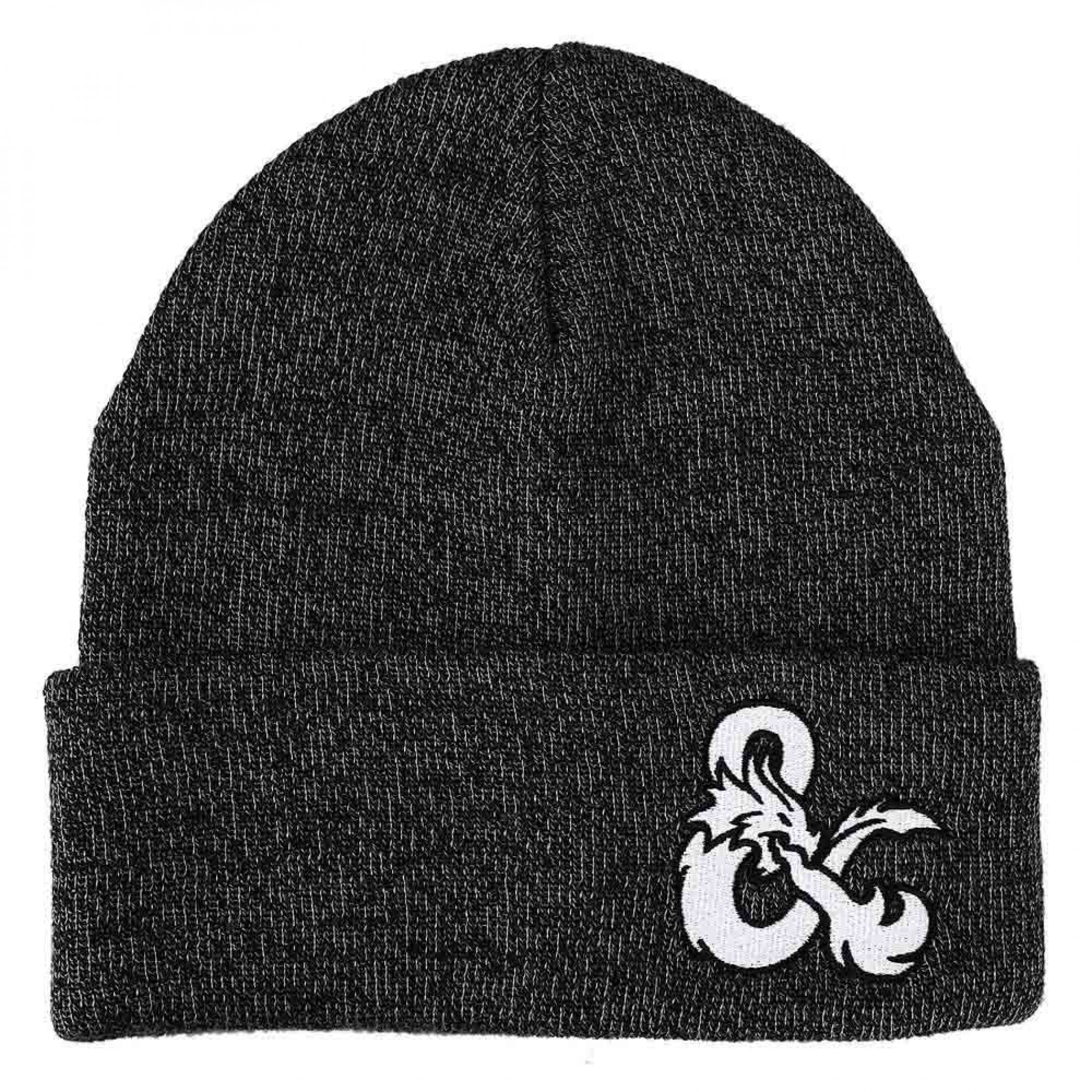 Dungeons & Dragons Embroidered Logo Cuff Beanie, Grey