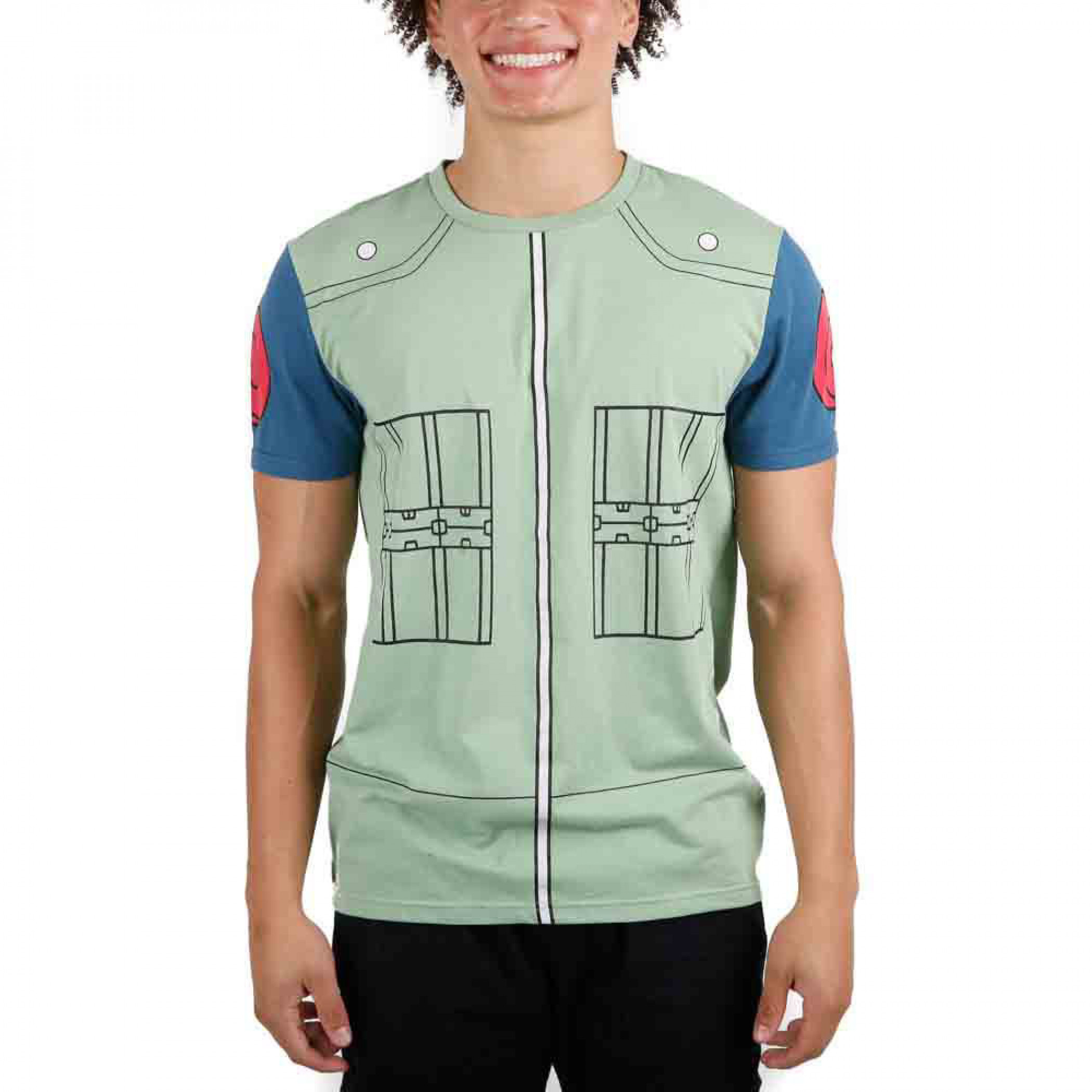 Naruto Hatake Kakashi Cosplay Costume Styled Unisex T-Shirt, Multi-Color