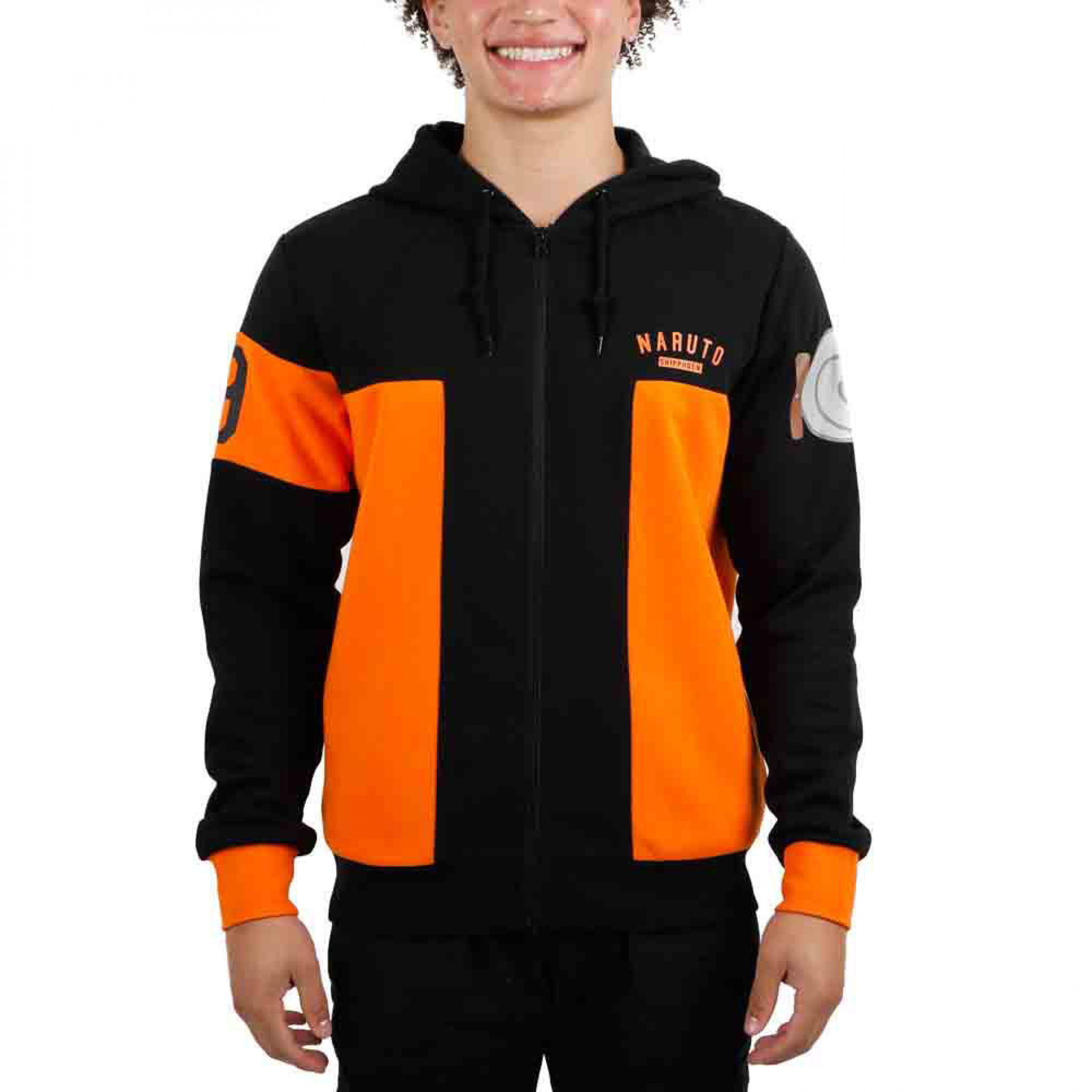 Naruto Uzumaki Naruto Jumpsuit Costume Cosplay Hoodie, Multi-Color