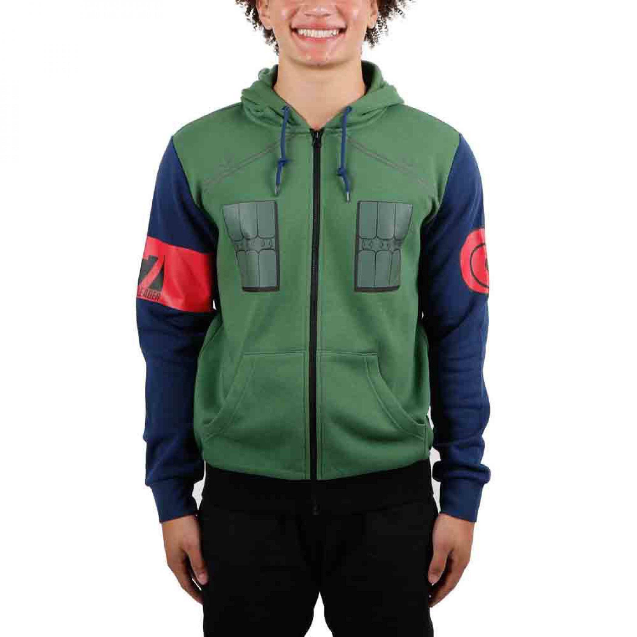 Naruto Hatake Kakashi Jounin Costume Cosplay Hoodie, Multi-Color