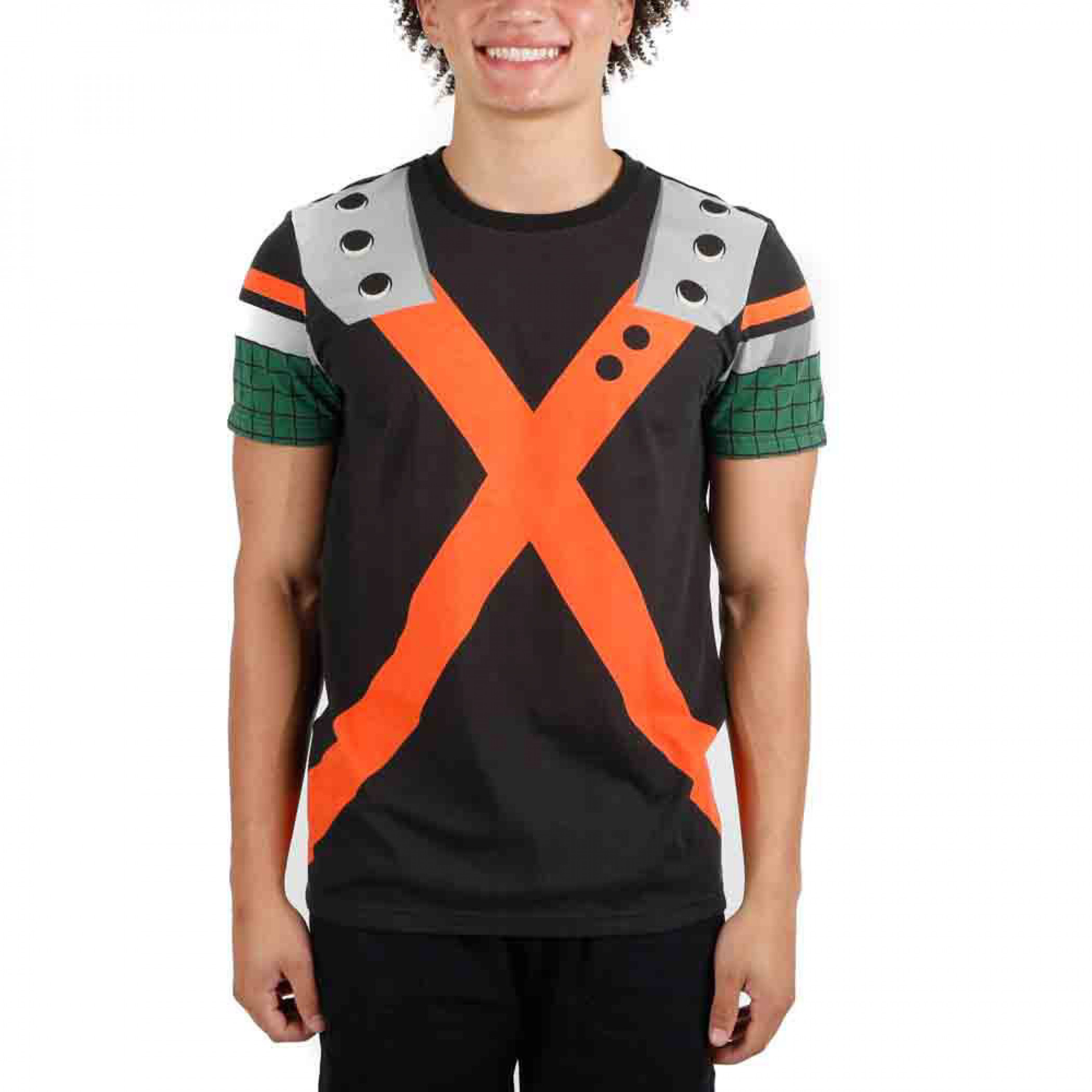 My Hero Academia Bakugou Katsuki Costume Cosplay T-Shirt, Multi-Color