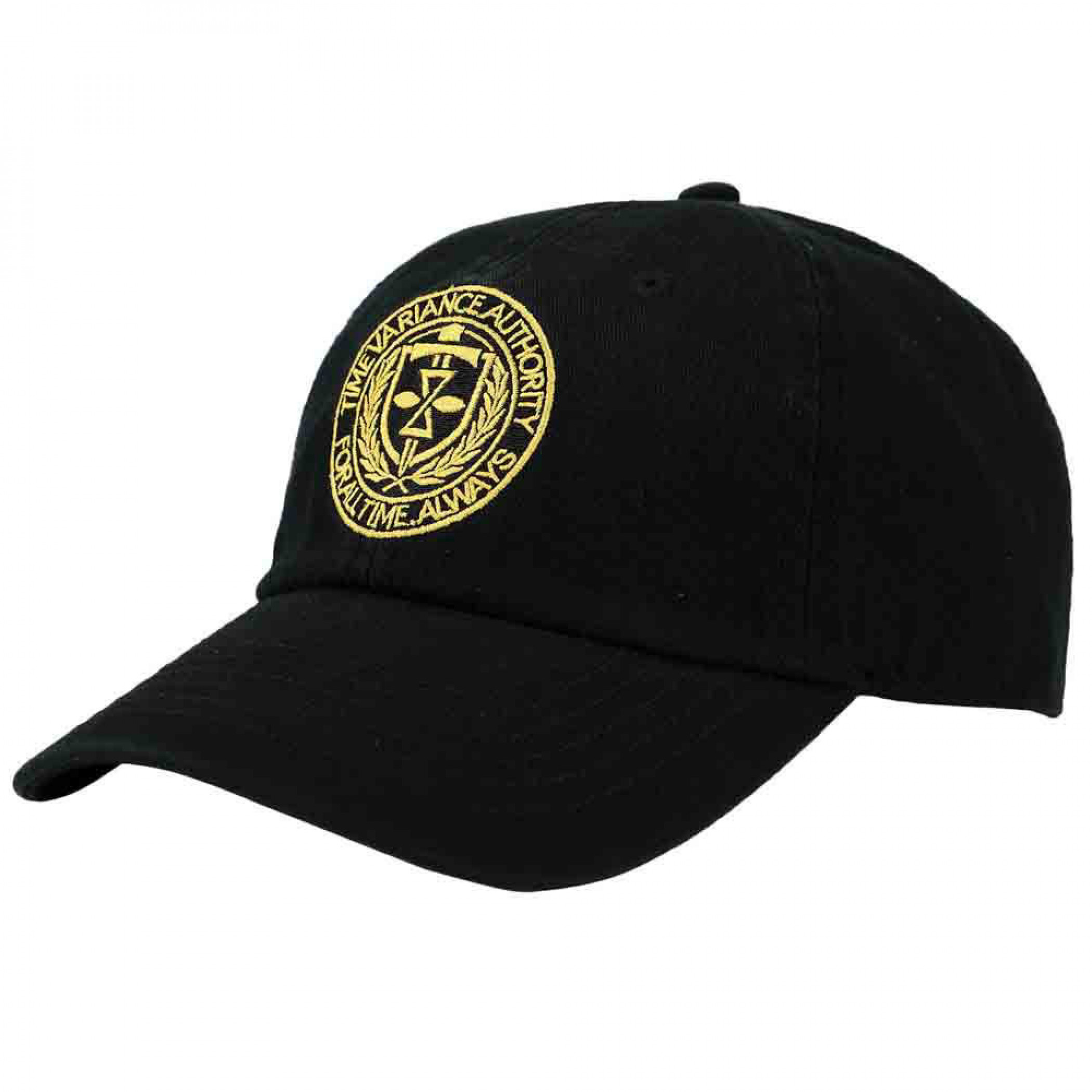 Marvel Studios Loki Series Time Variance Authority Embroidered Hat, Black