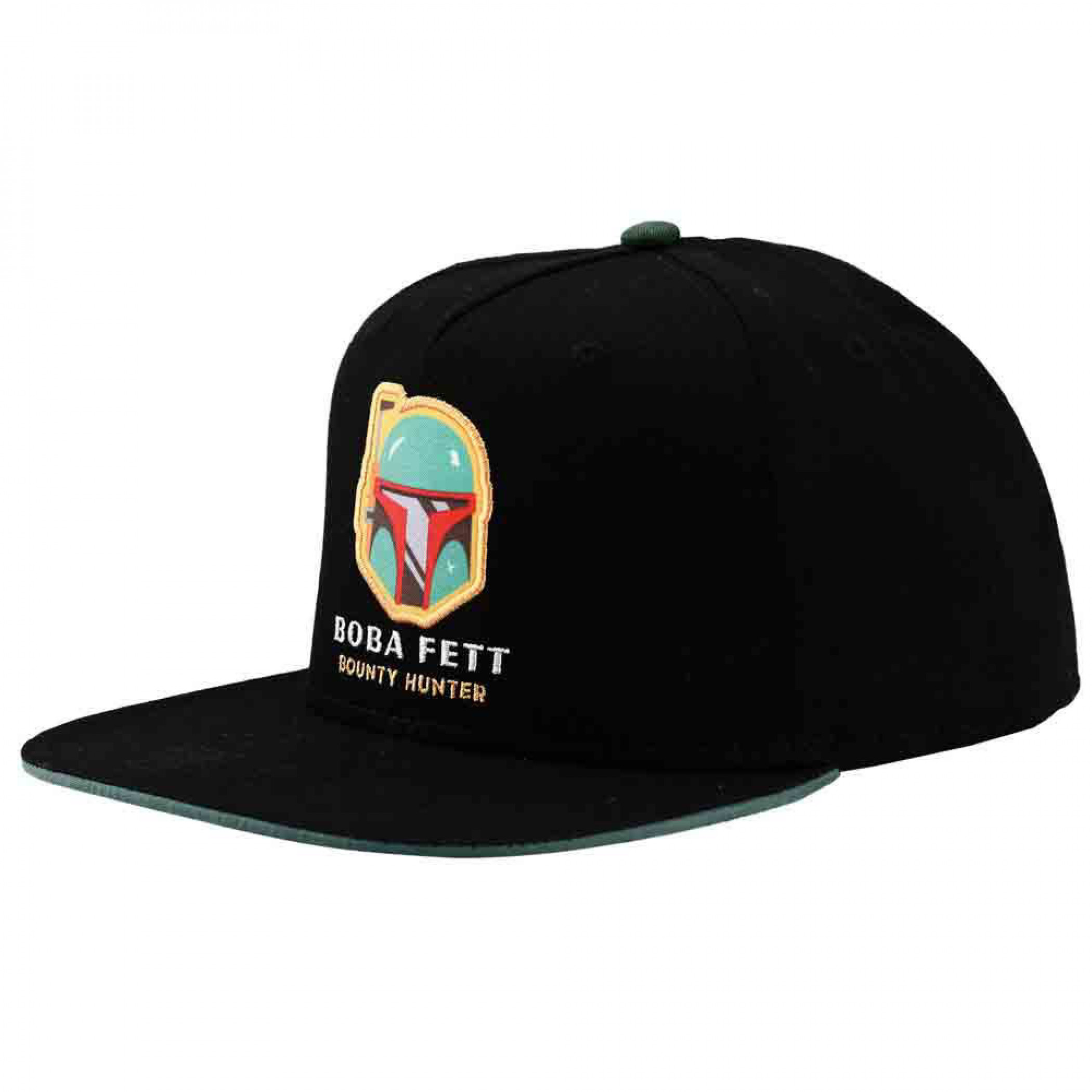 Star Wars Boba Fett Bounty Hunter Embroidered Youth Flat Bill Snapback, Multi-Color