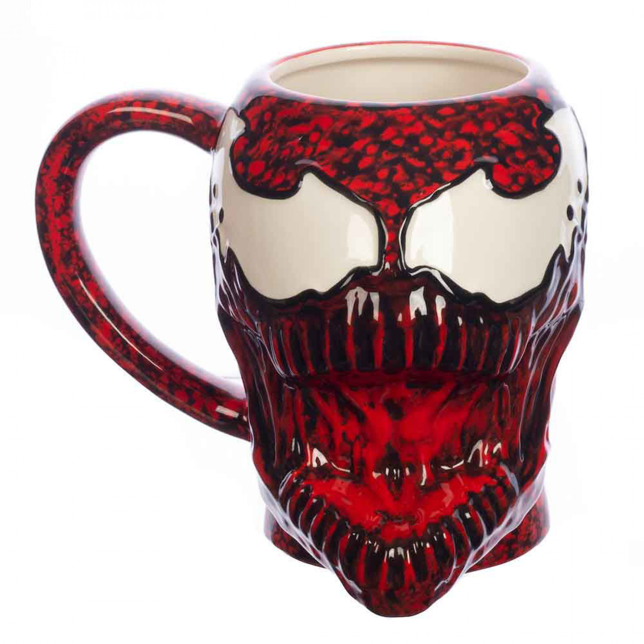 Marvel Comics Carnage 16oz. Sculpted Head Ceramic Mug, Red