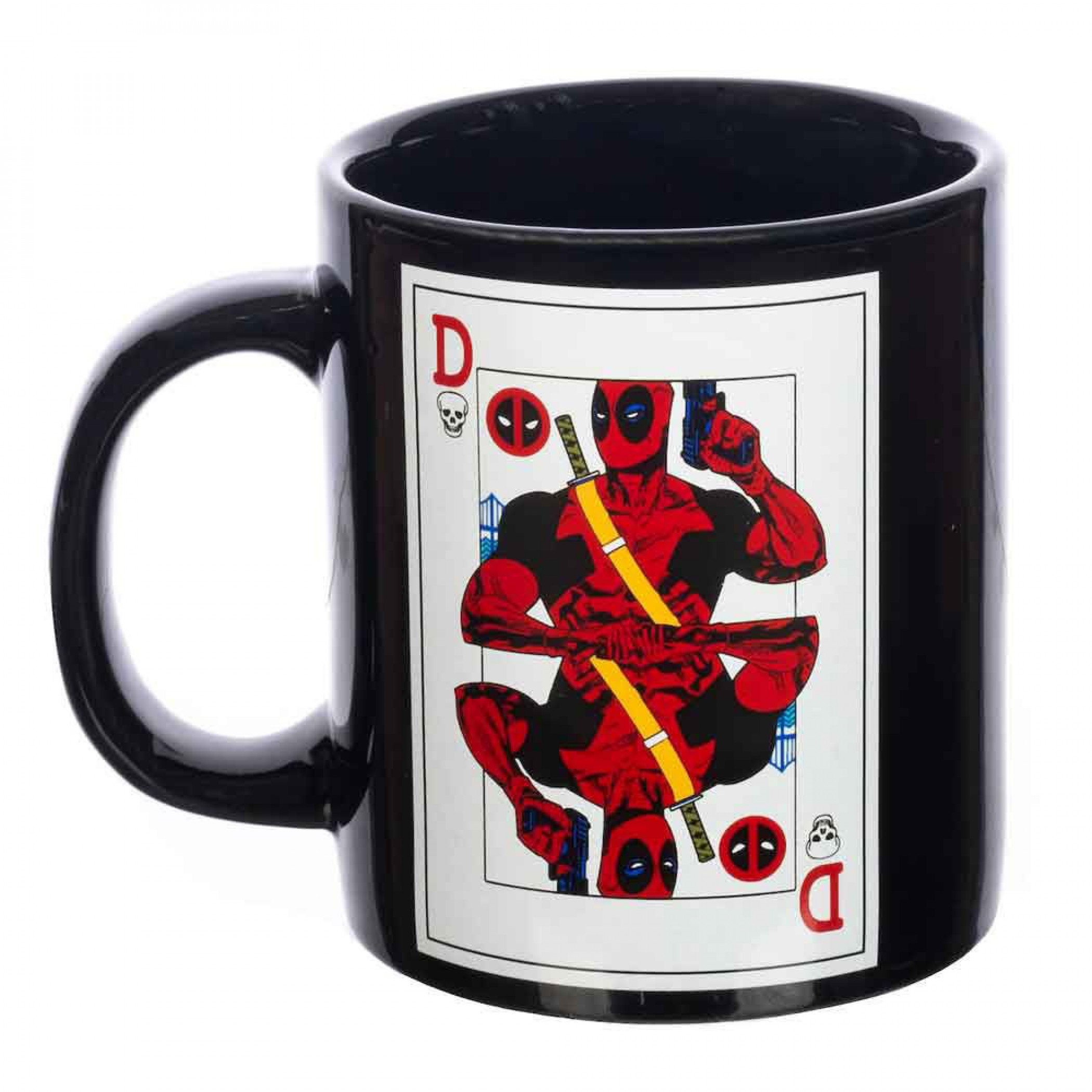 Deadpool Card Black Ceramic Mug, Black