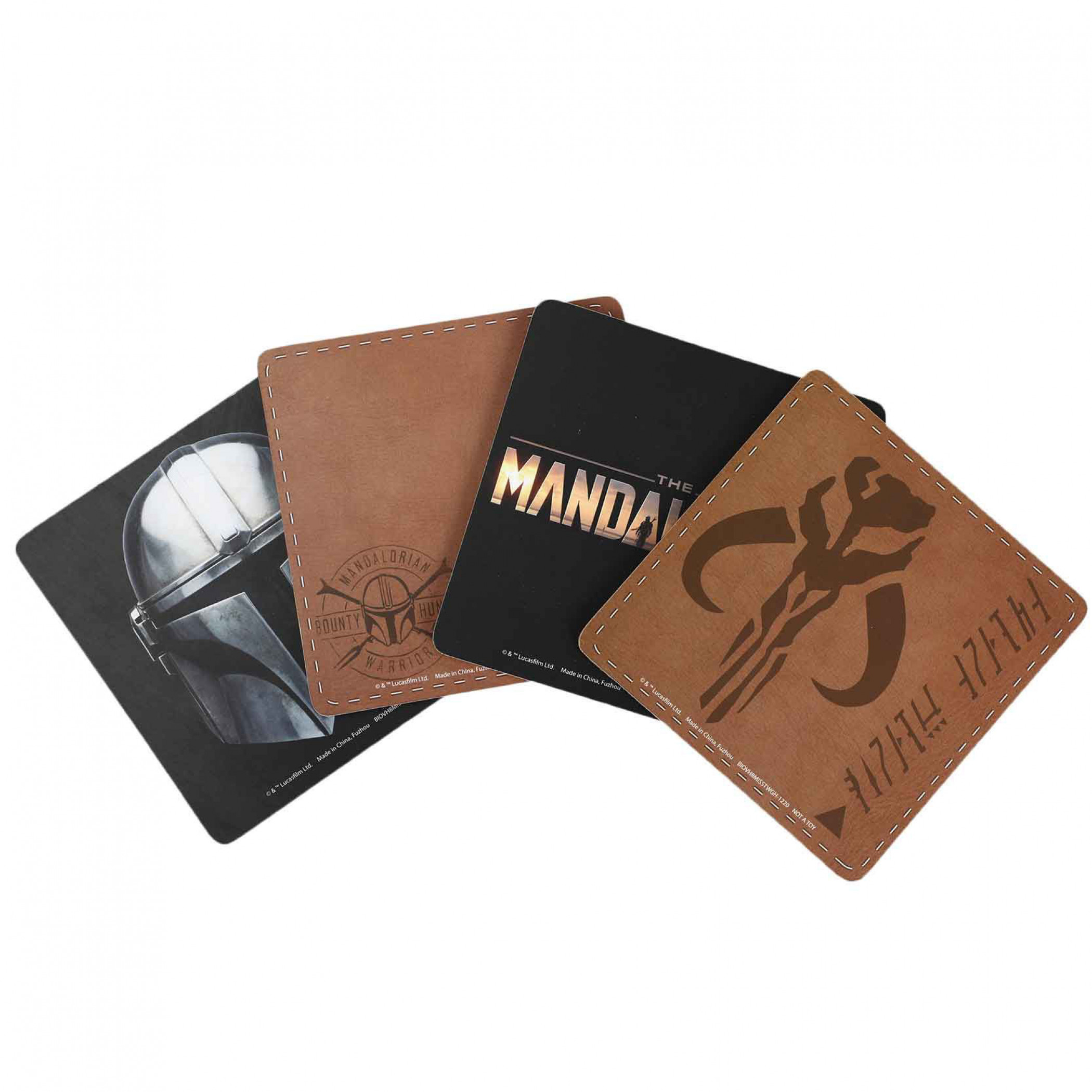 Star Wars The Mandalorian Variety Coaster Set 4-Pack, Multi-Color