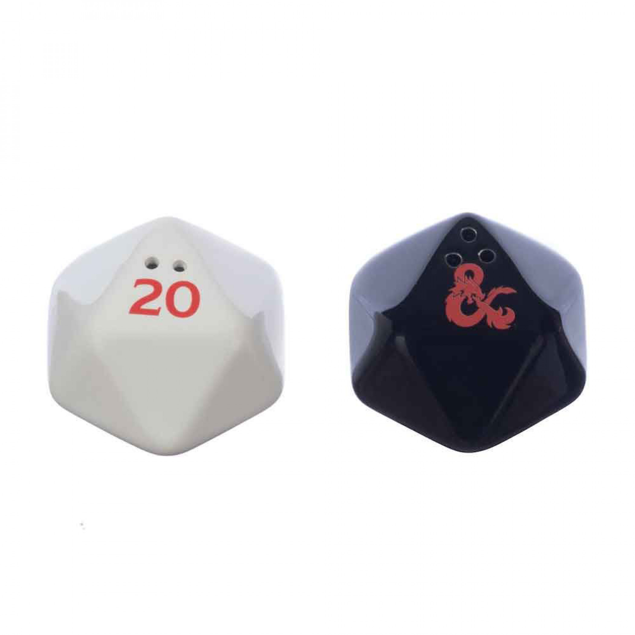 Dungeons & Dragons Dice Sculpted Ceramic Salt & Pepper Set, Multi-Color