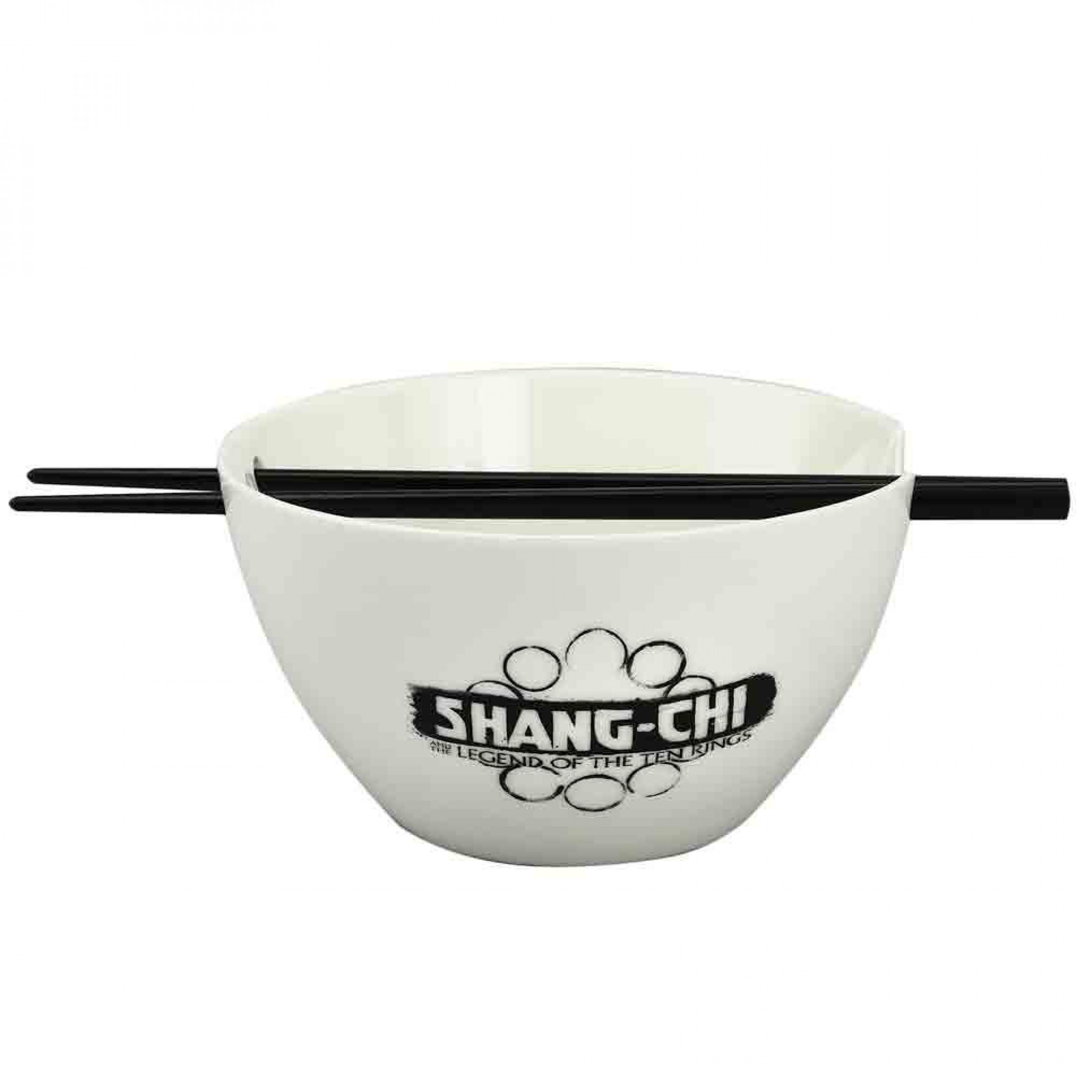 Marvel Comics Shang-Chi Logo Ramen Bowl with Chopsticks, Multi-Color