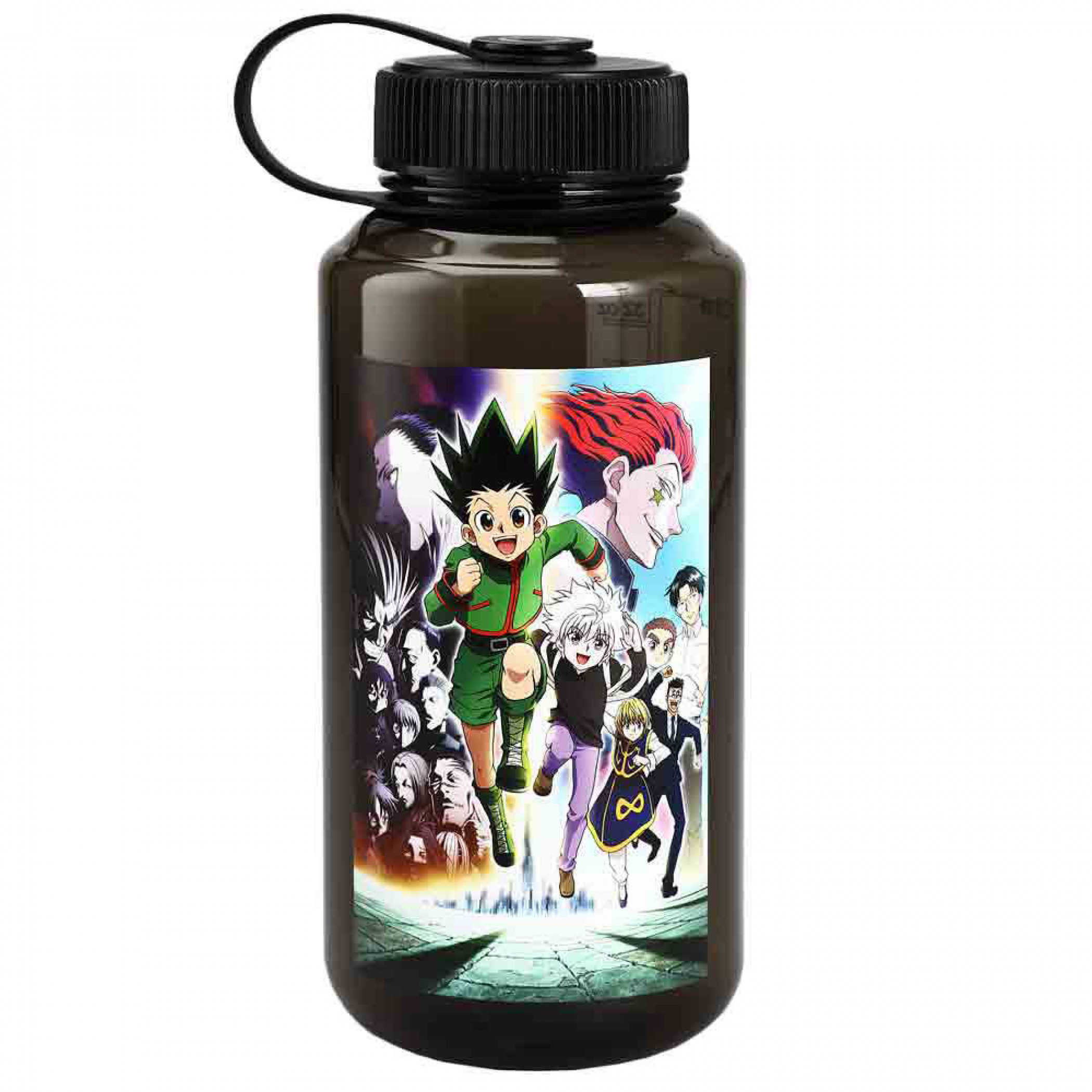 Hunter X Hunter Group Characters Poster 32 oz. Water Bottle, Black