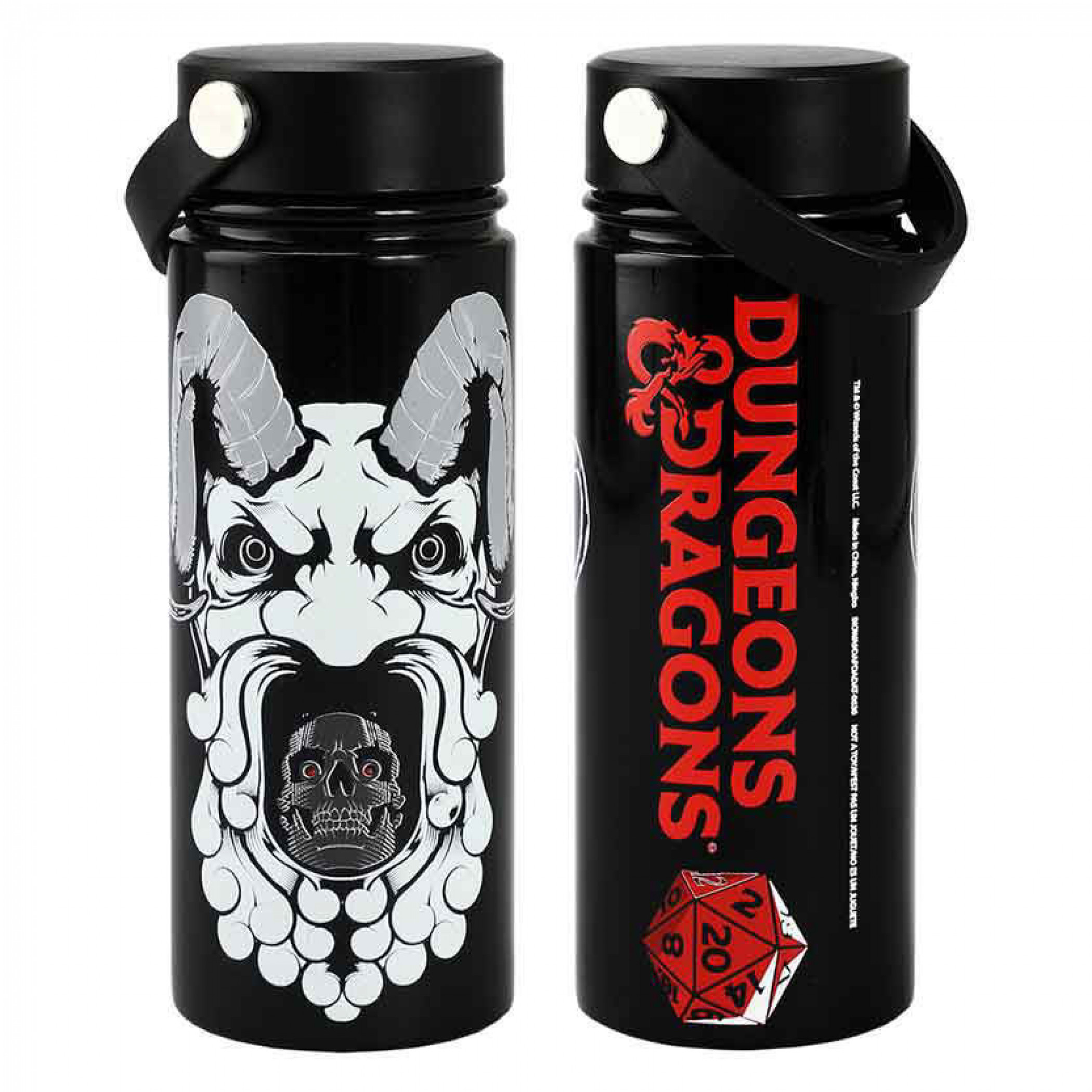 Dungeons & Dragons 17 oz. Stainless Steel Water Bottle, Black