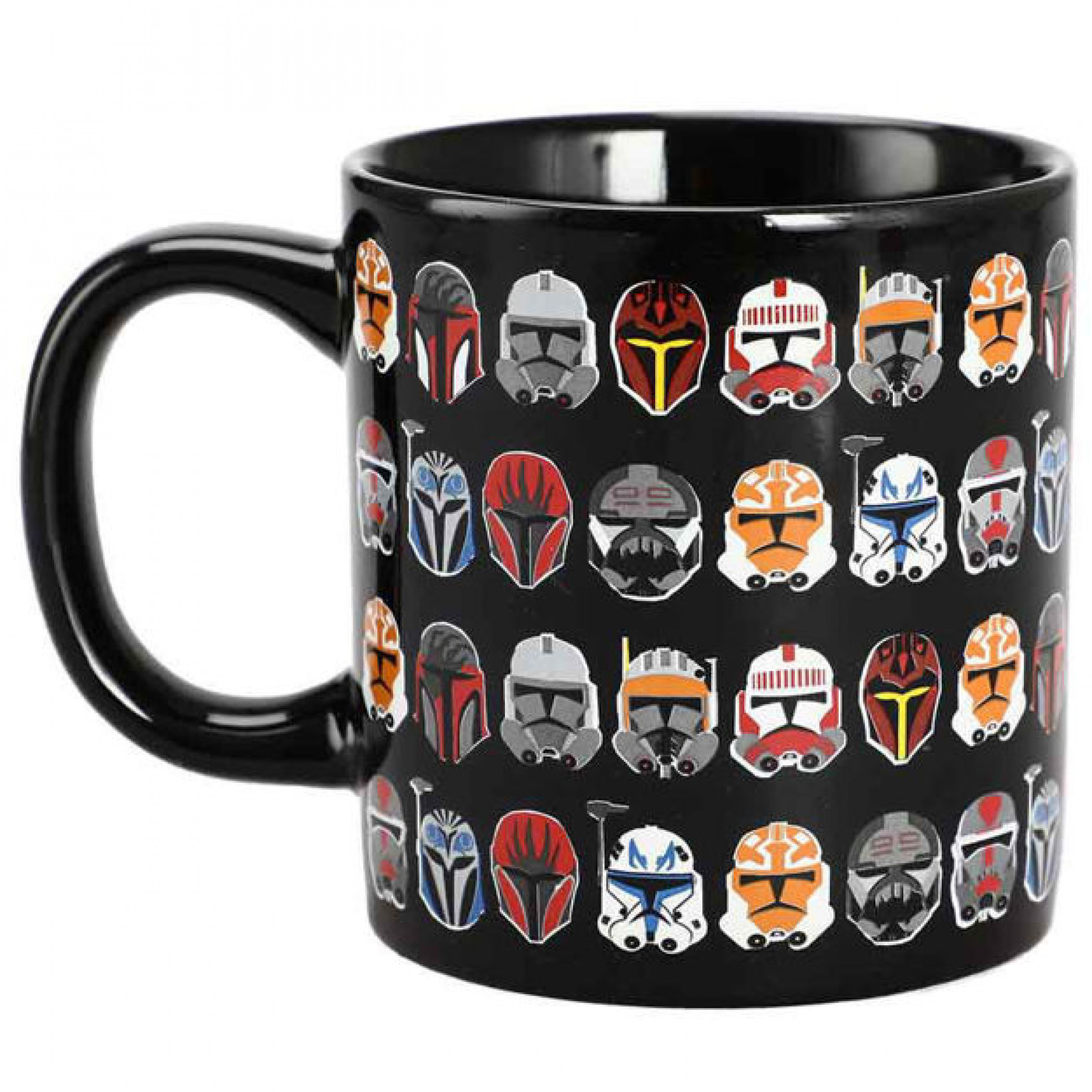 Star Wars Helmets 16 oz. Ceramic Mug, Black
