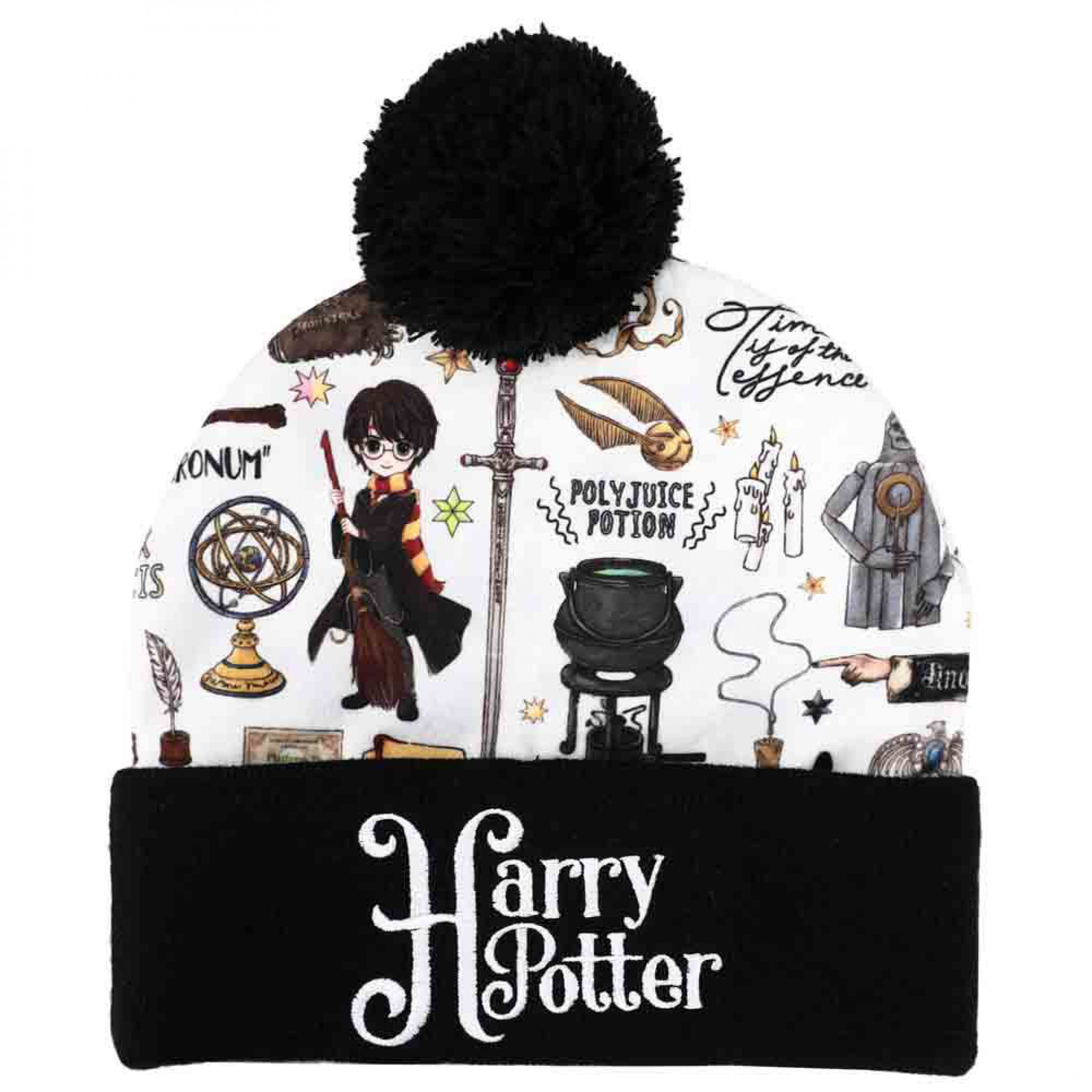 Harry Potter Dumbledore's Army Pom Beanie, White