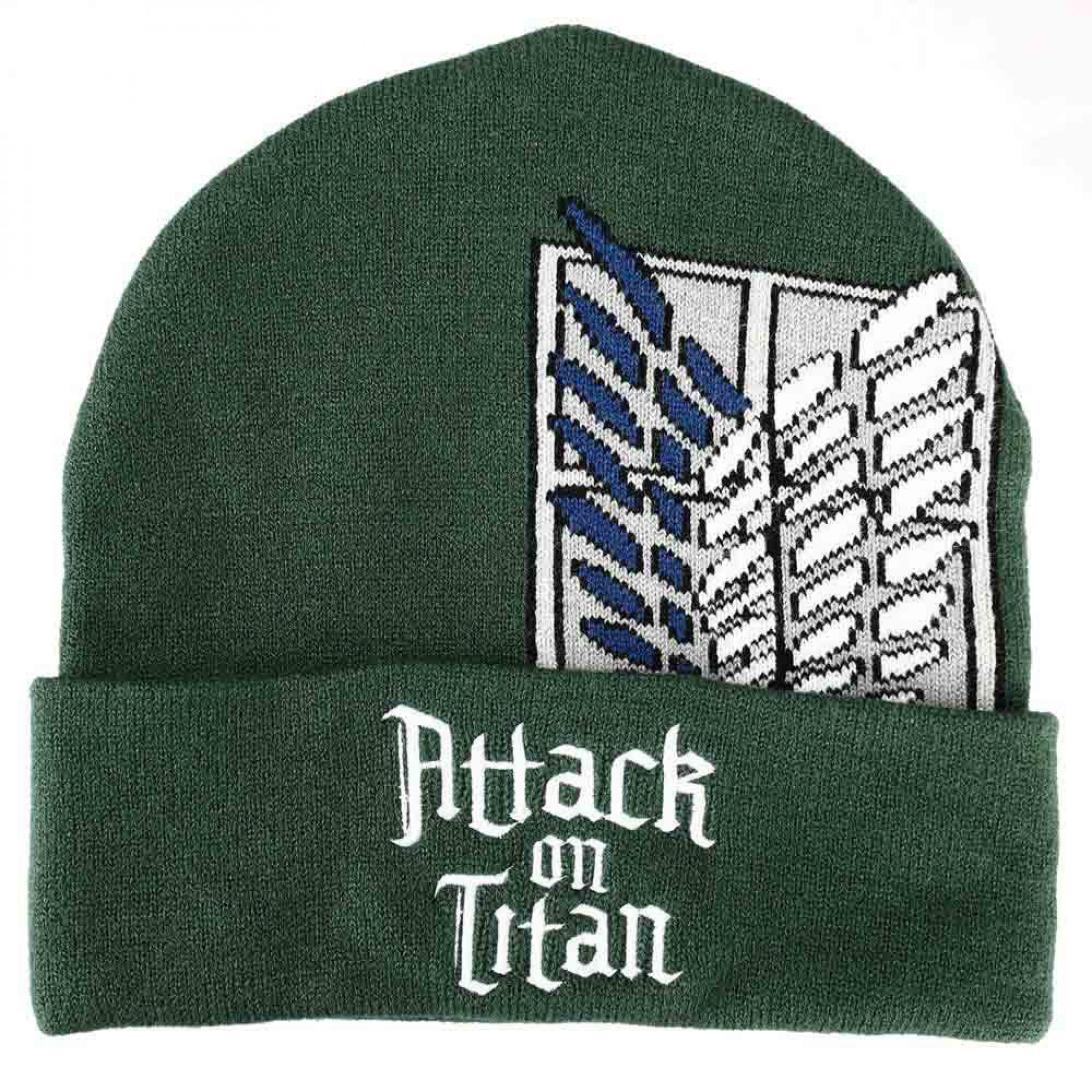 Attack On Titan Scout Crest Cuff Beanie, Green