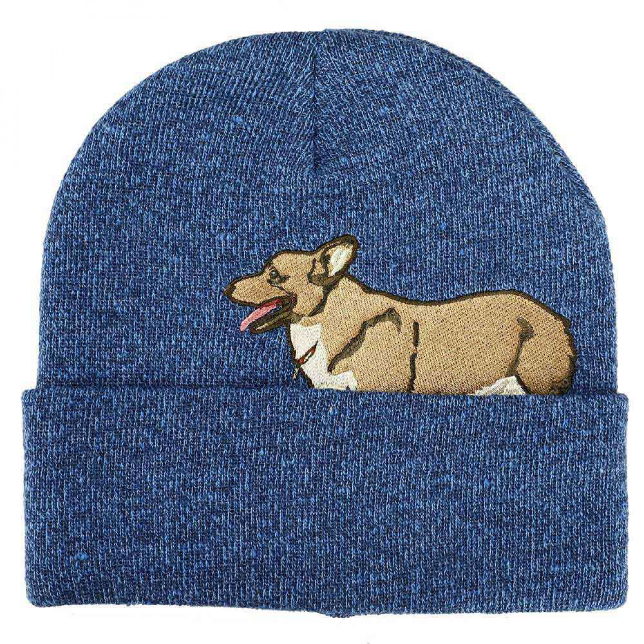 Cowboy Bebop Ein Peek-A-Boo Cuff Beanie, Blue