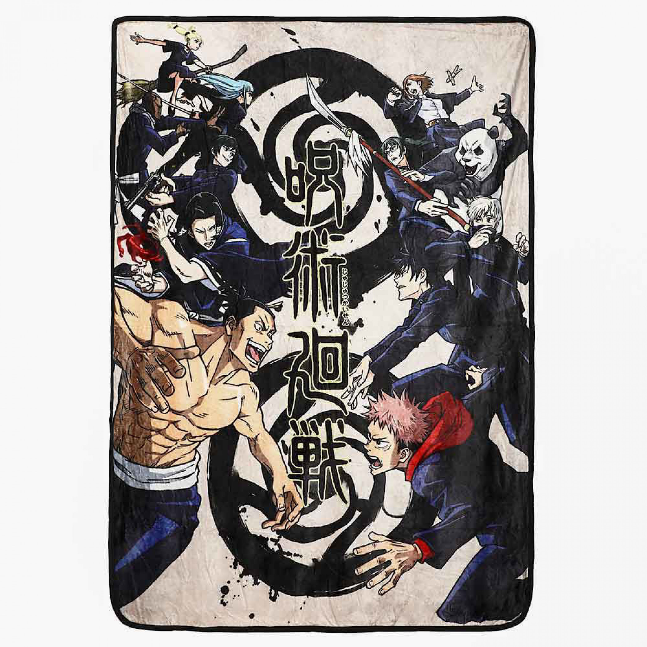 Jujutsu Kaisen Characters Digital Fleece Throw, Multi-Color