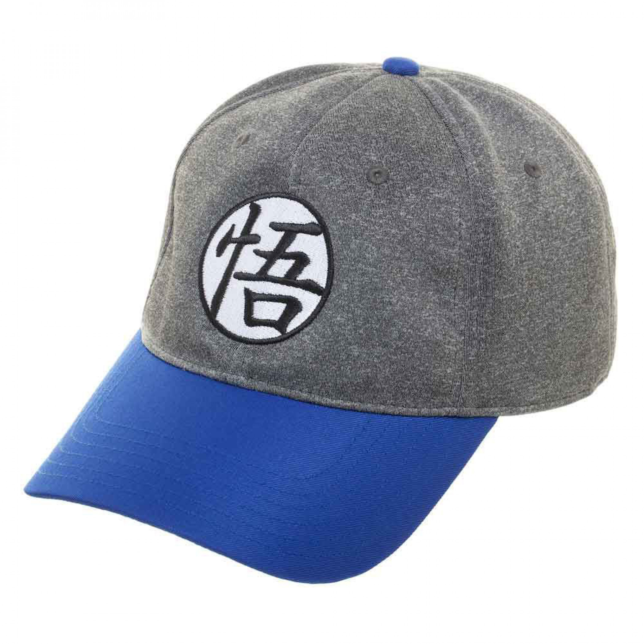 Dragon Ball Z Son Goku Logo Embroidered Adjustable Hat, Blue