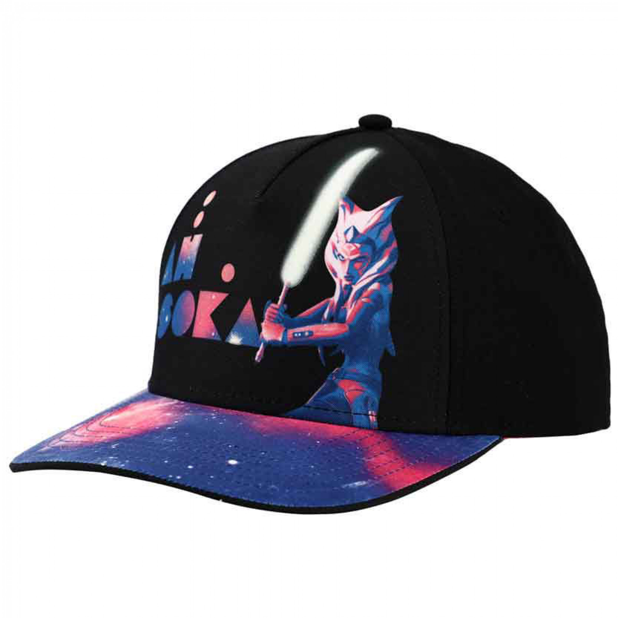 Star Wars The Mandalorian Ahsoka Tano Glow Printed Youth Snapback Hat, Multi-Color