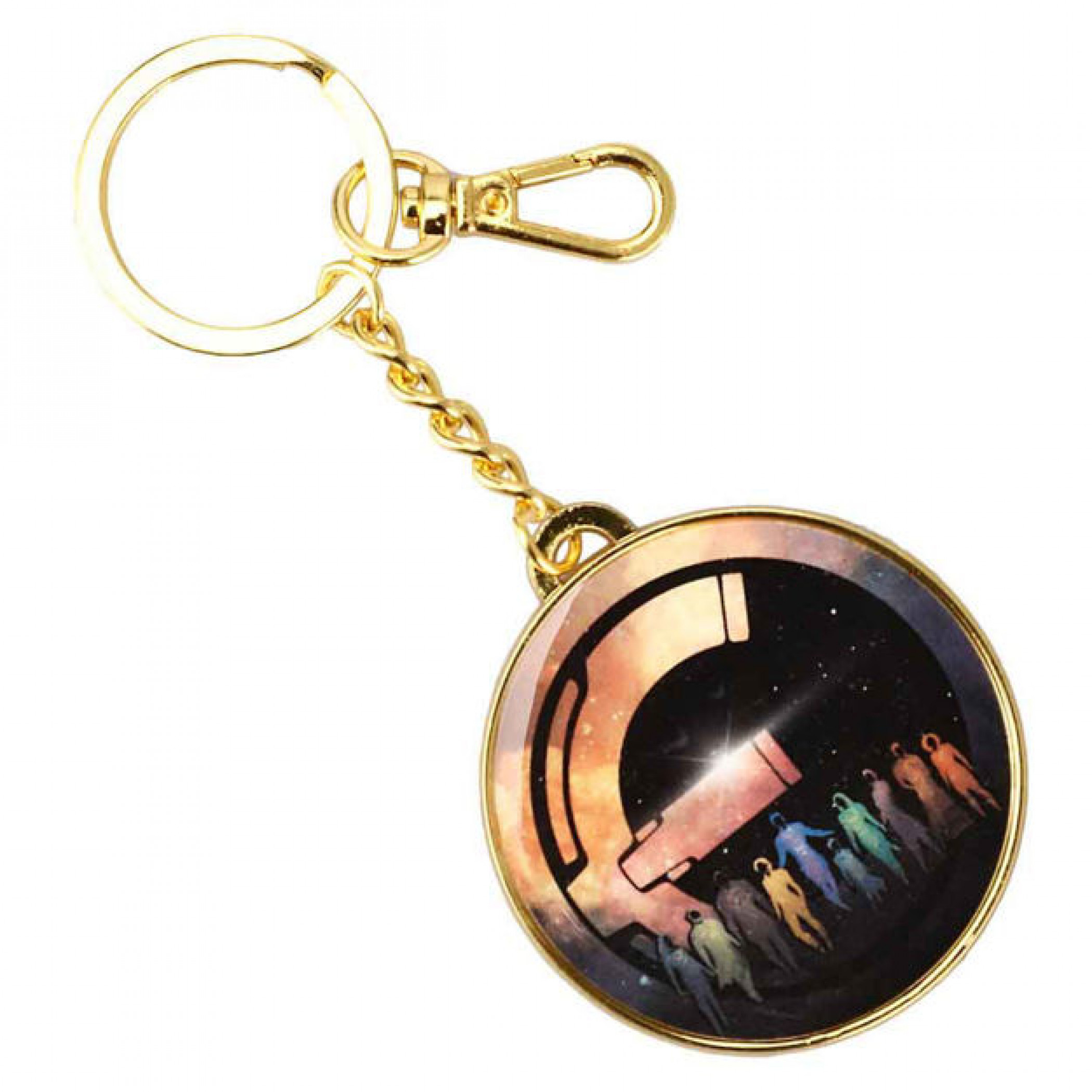 Marvel The Eternals Galactic Gold Metal Keychain, Multi-Color