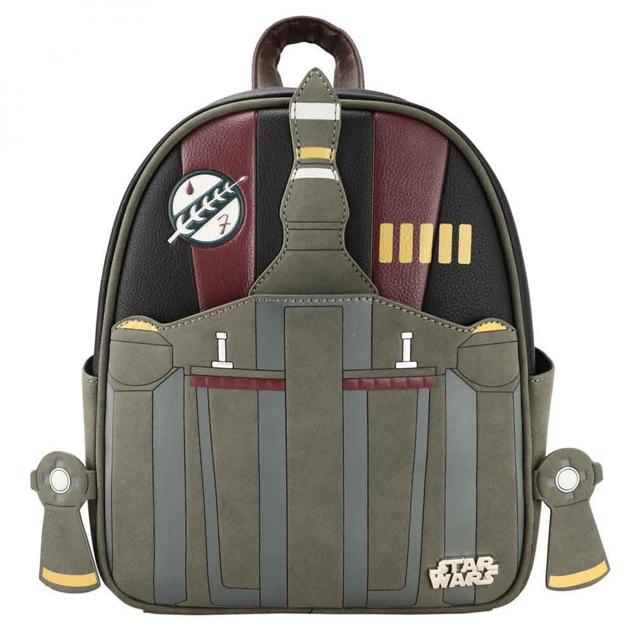 Star Wars Boba Fett Jetpack Styled Mini Backpack, Multi-Color